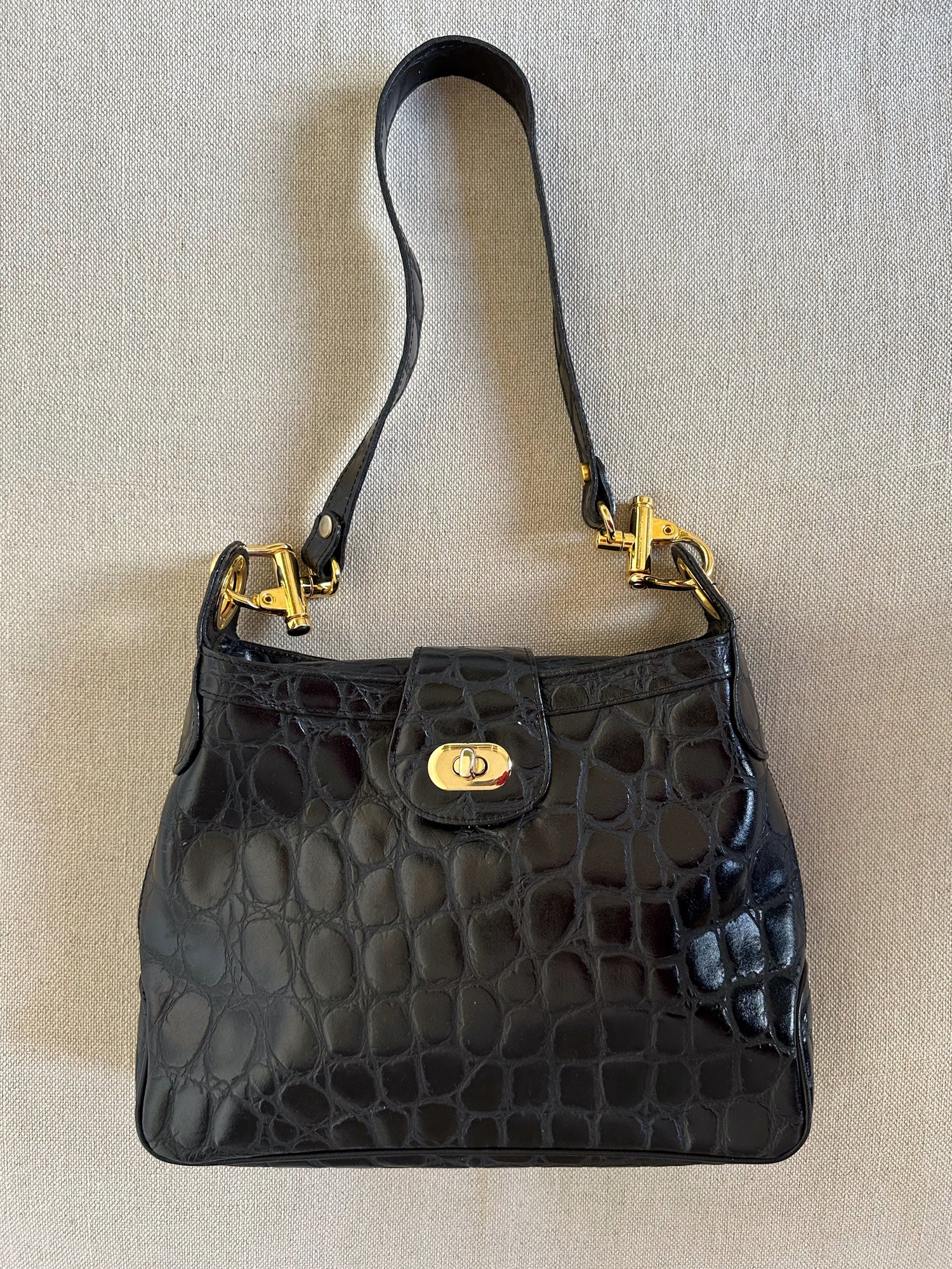 Sac baguette en cuir