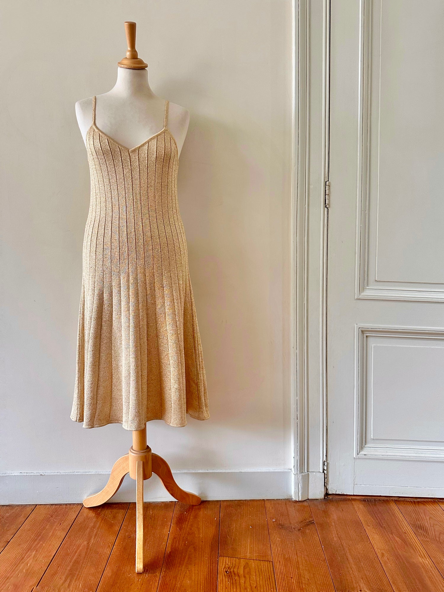 Robe en maille lurex