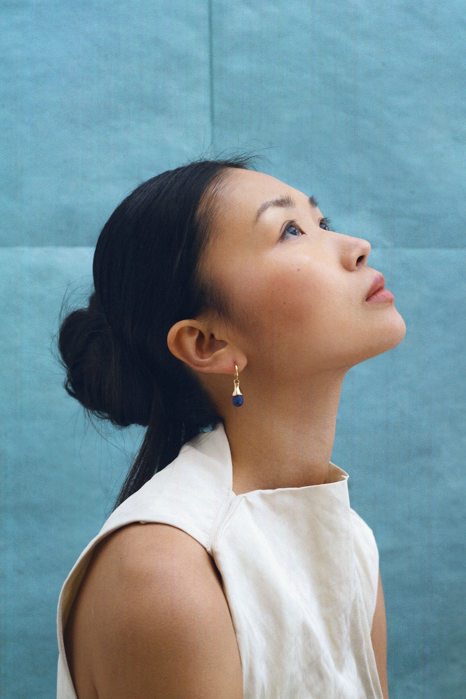 Boucles Rugia Lapis Argent