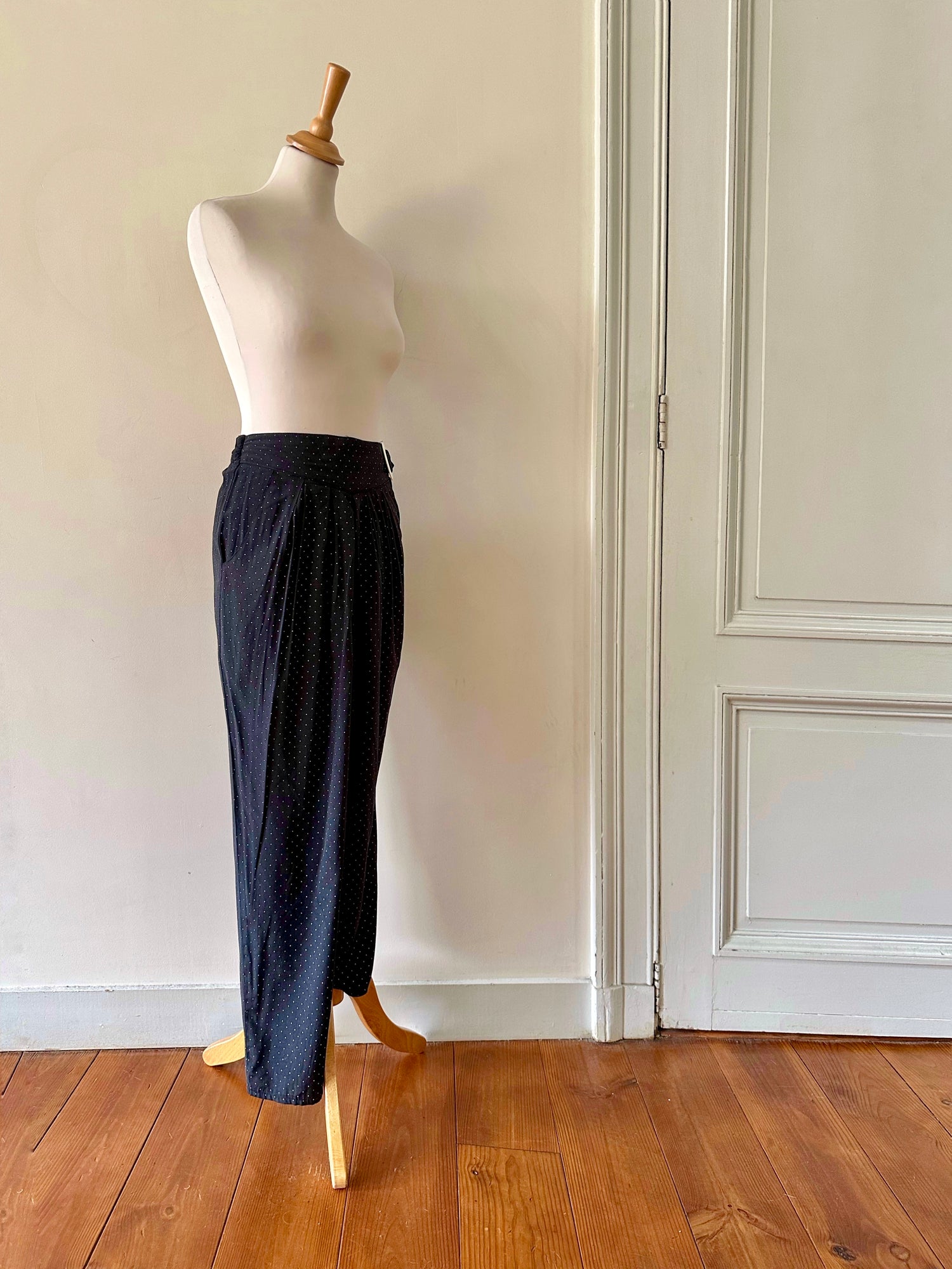Pantalon à pois