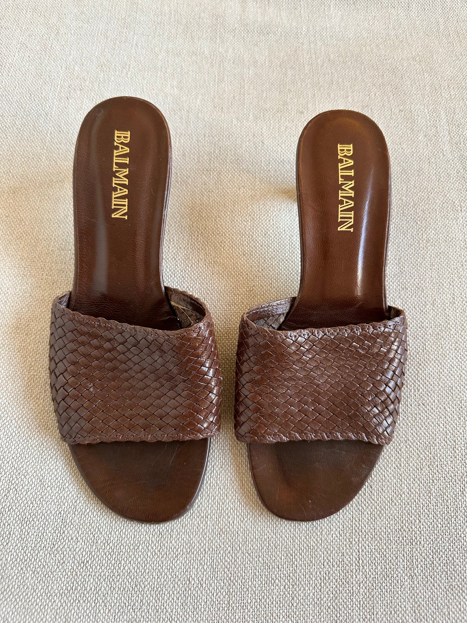 Mules tressées Balmain