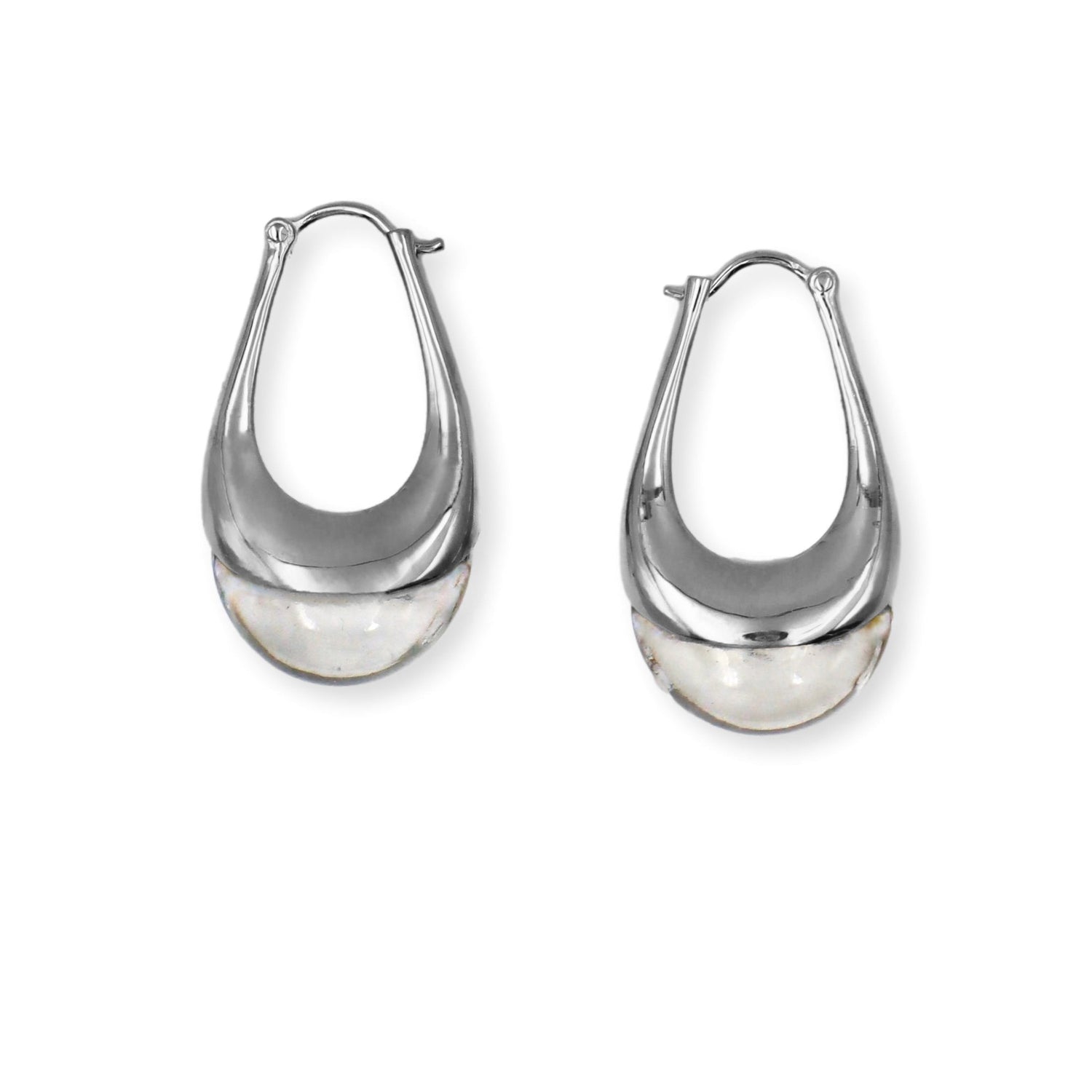 Boucles Cristal Argent