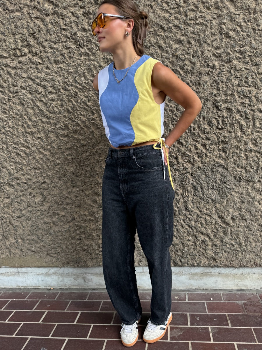 Colourful summer cotton top. Mix & match the Fanfare Label Midsummer collection and create the perfect co-ord. Handcrafted in our sustainable womenswear factories by Fanfare artisans.