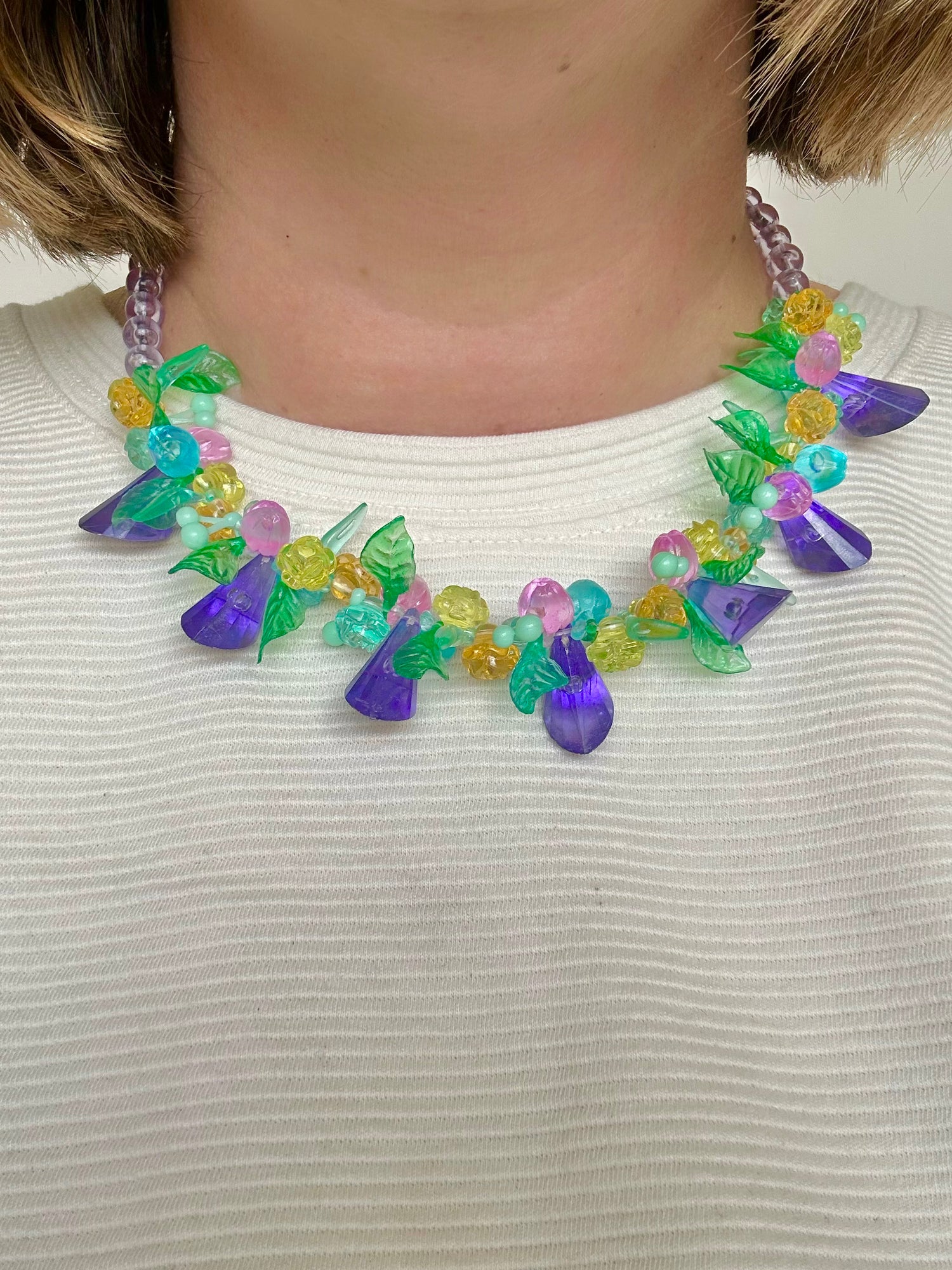 Collier fleurs & fruits