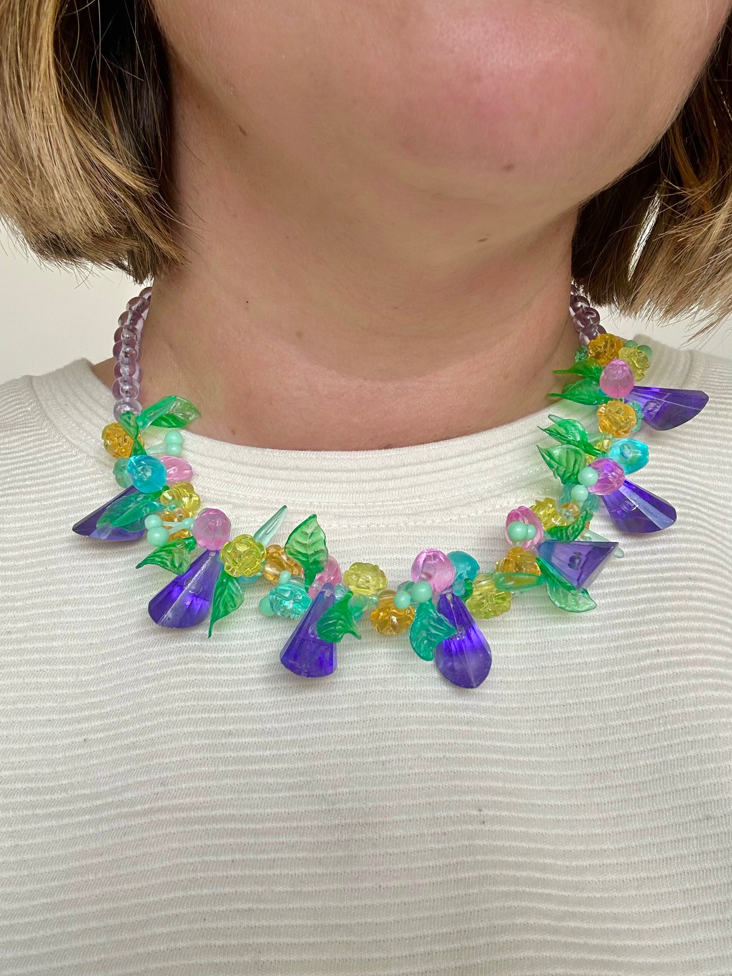 Collier fleurs & fruits