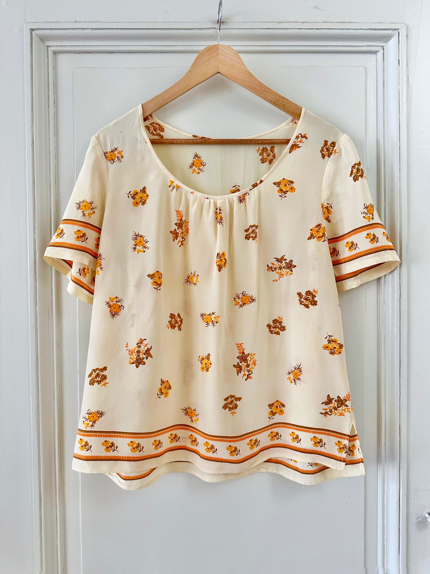 Blouse en soie 70's