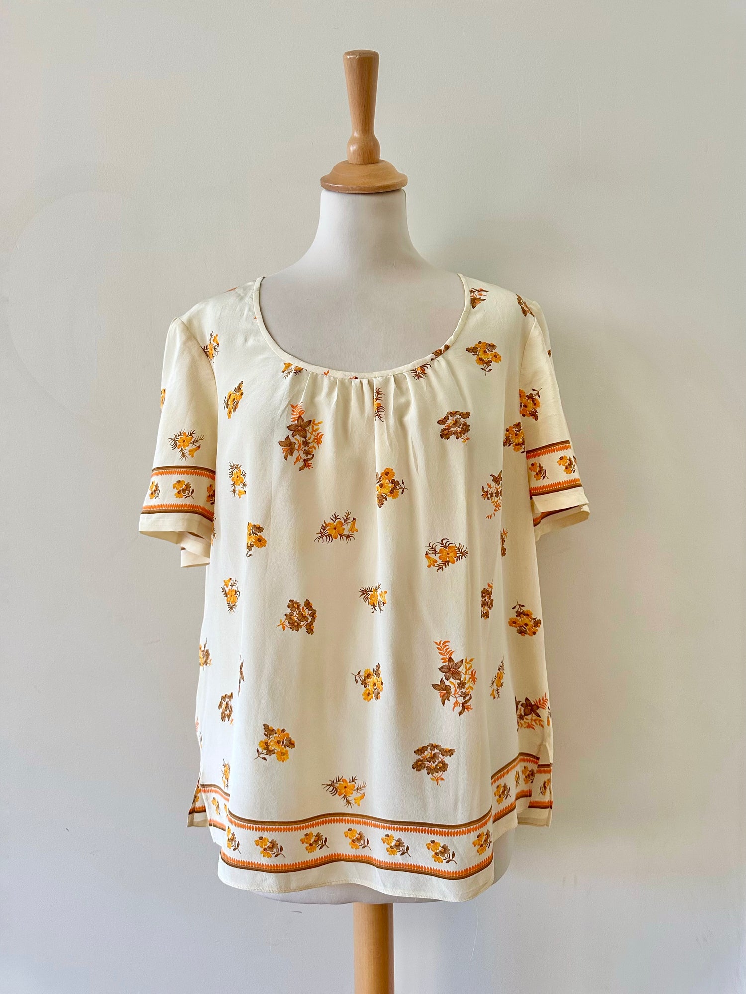 Blouse en soie 70's