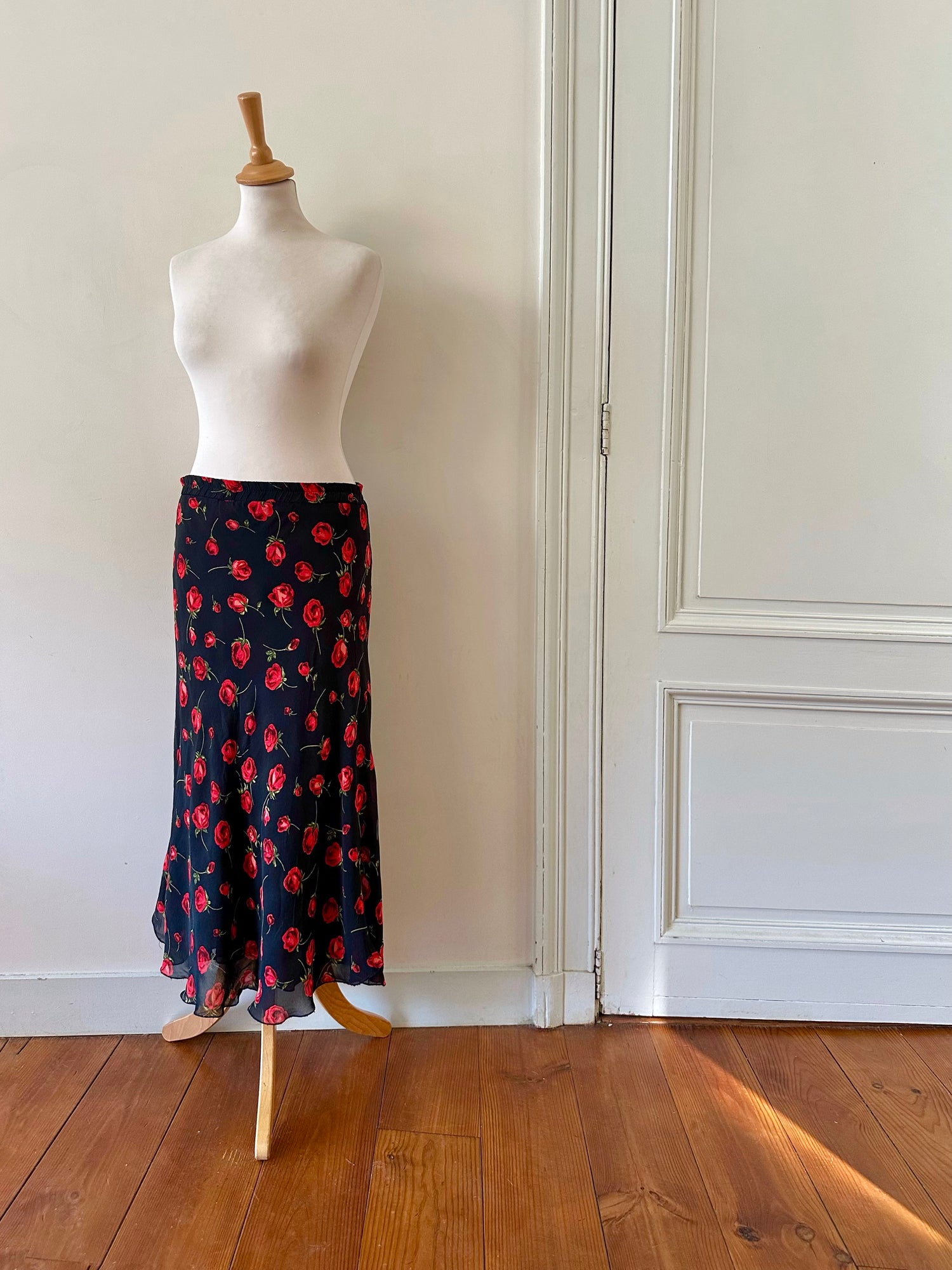 Jupe longue à fleurs
