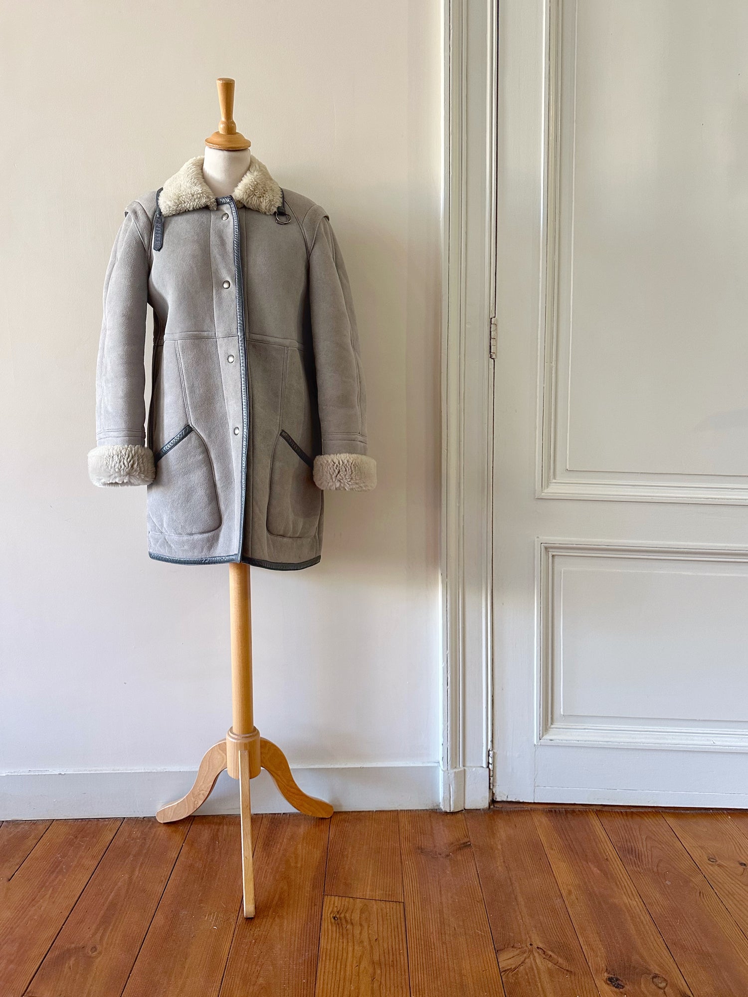 Manteau En Peau Lainée