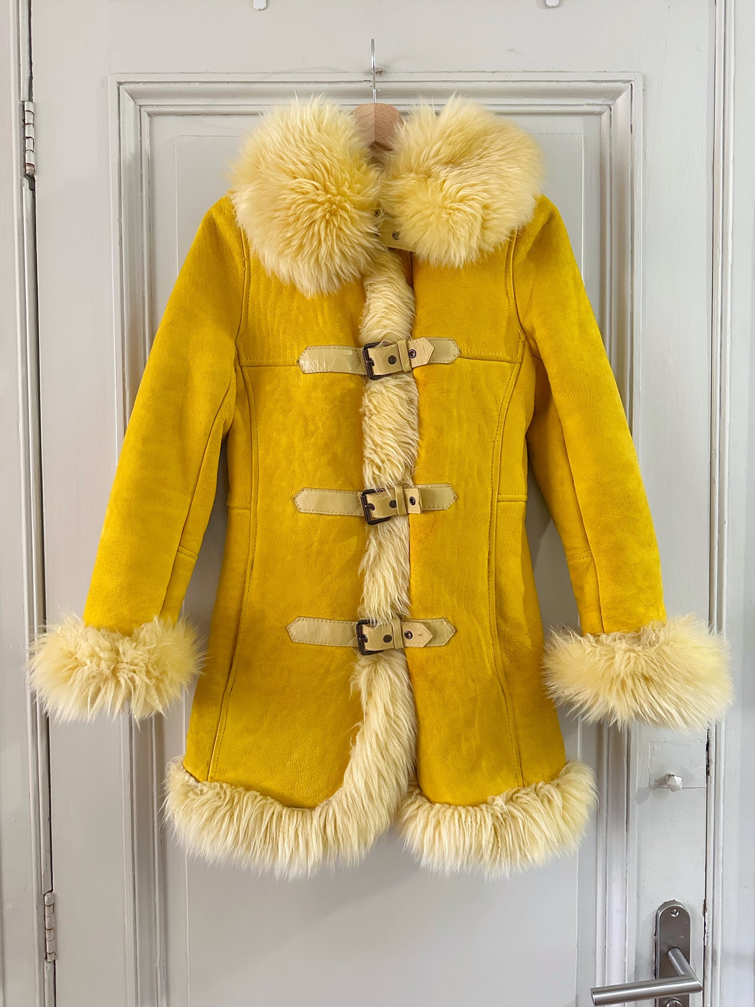 Manteau Afghan peau lainée