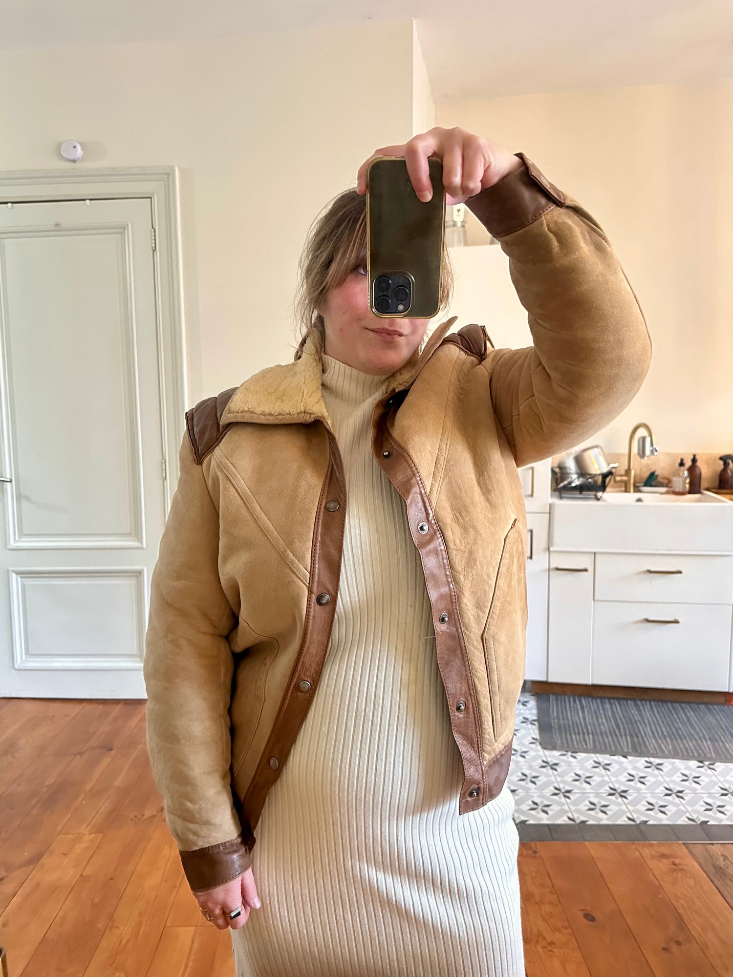 Bombardier En Peau Lainée