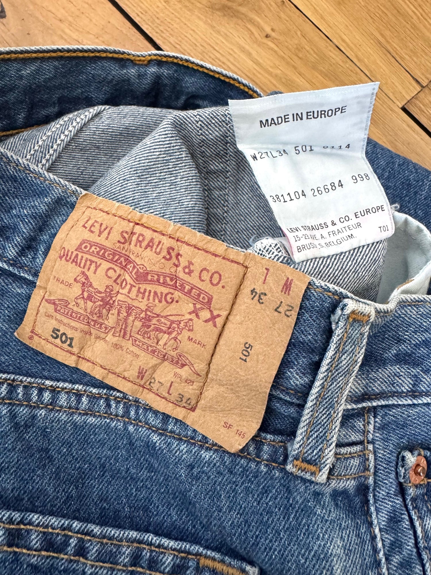 Jean Levi’s 501 W27 L34