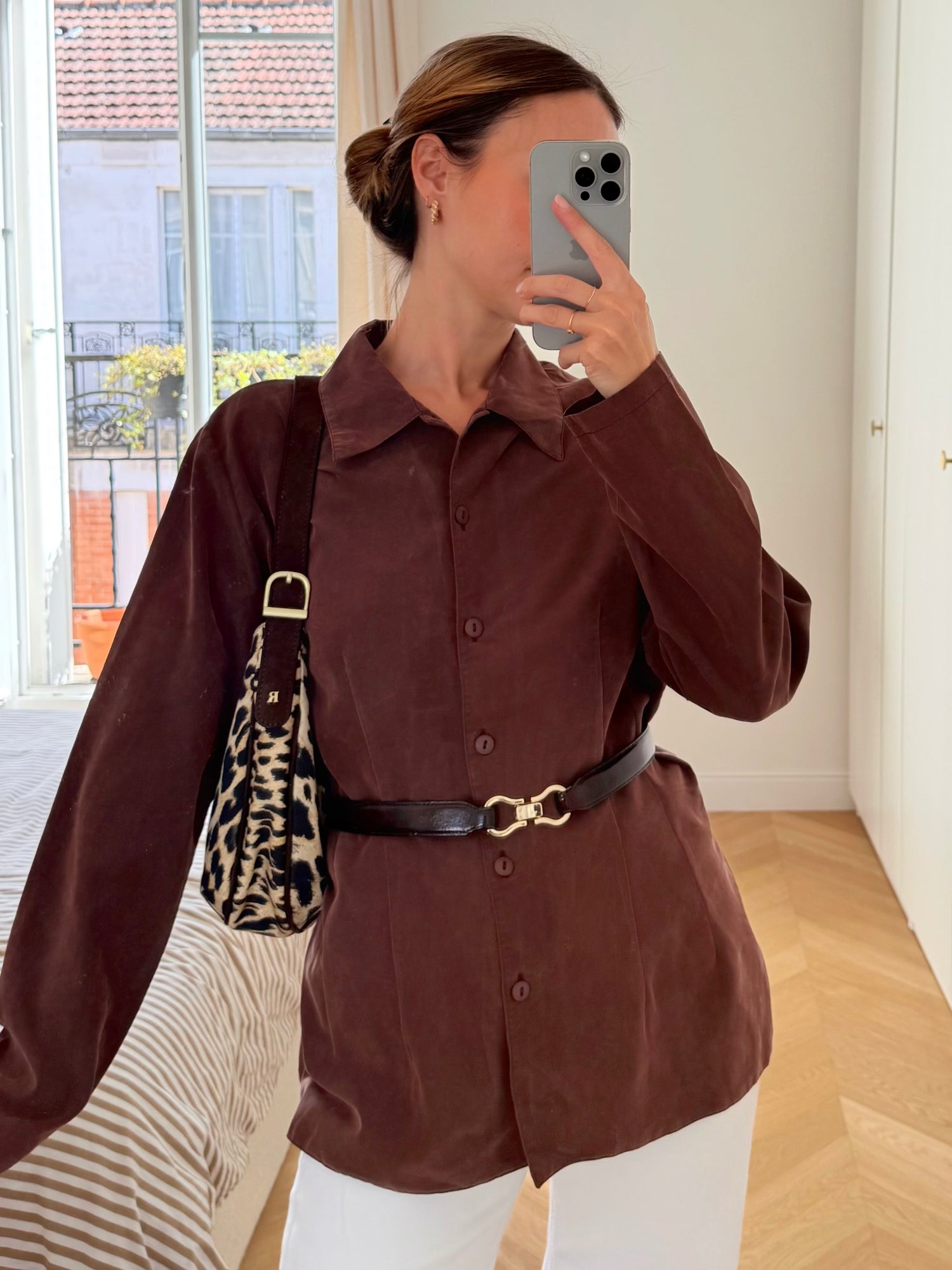 Chemise marron