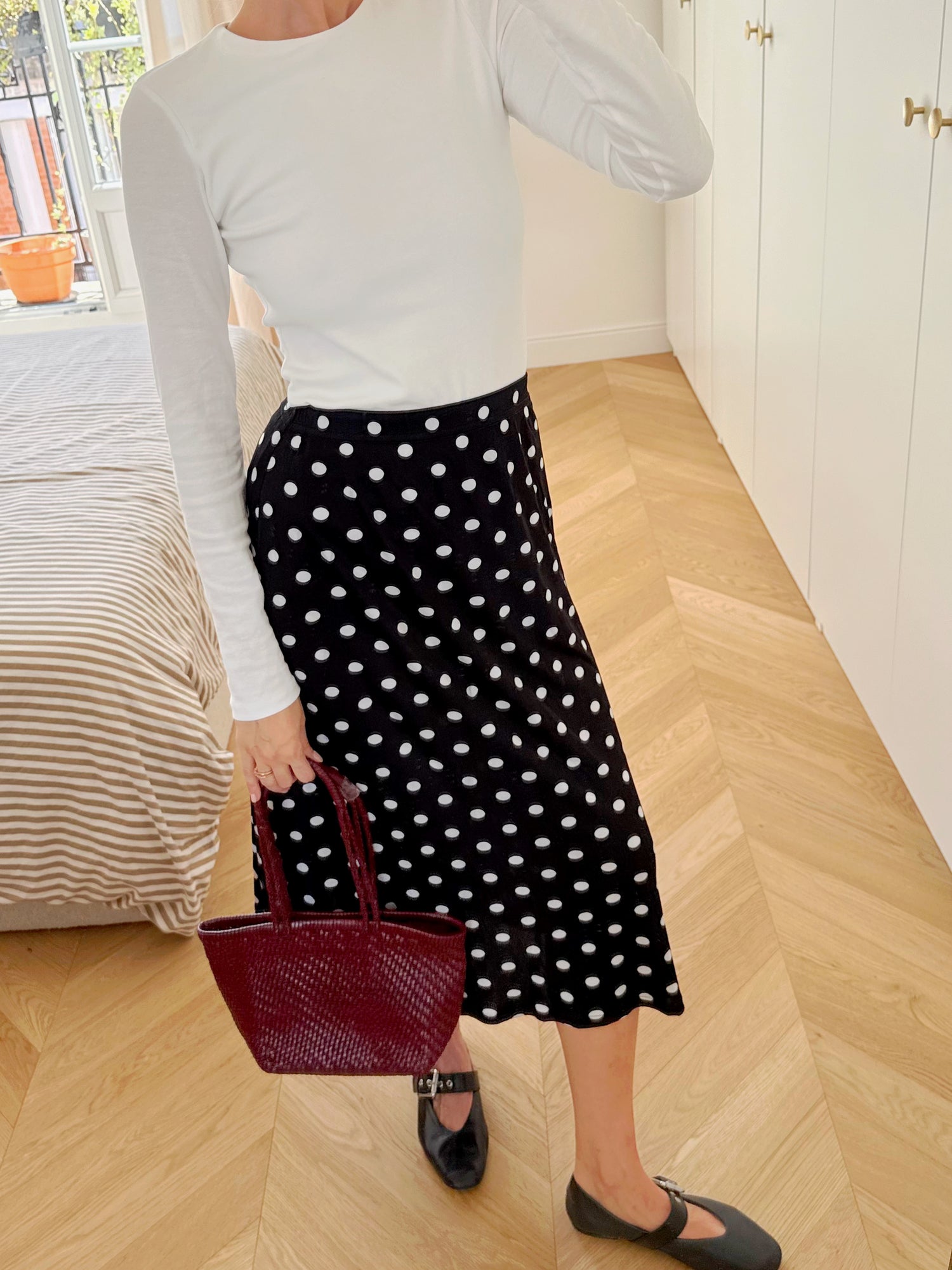 Jupe à pois
