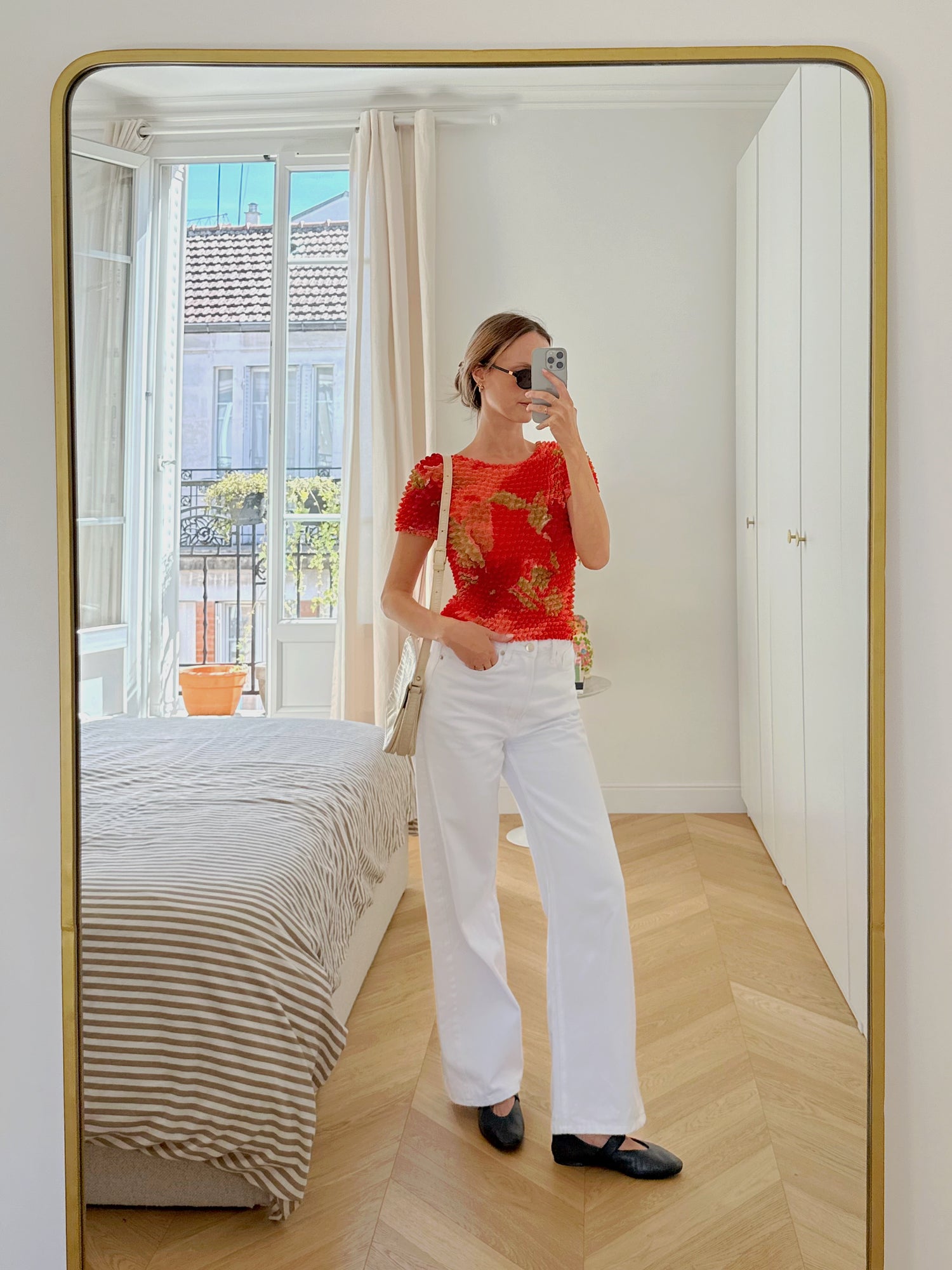 Top à fleurs