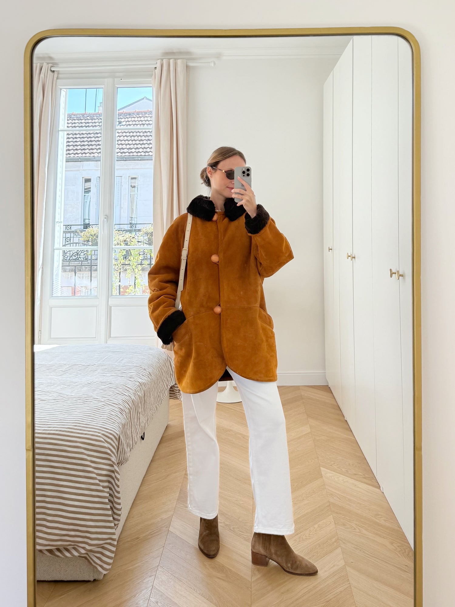 Peau lainée en daim
