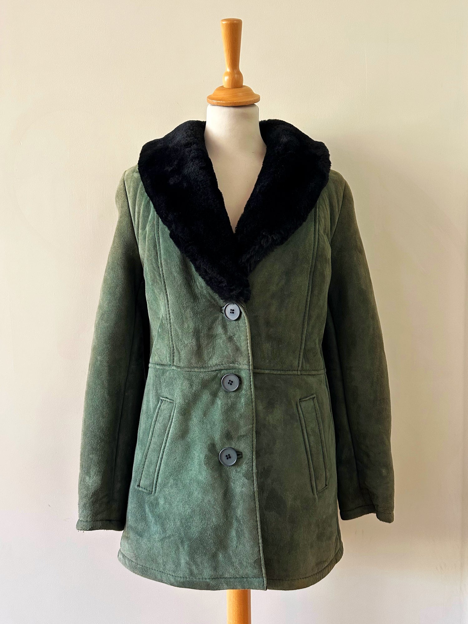 Manteau peau lainée