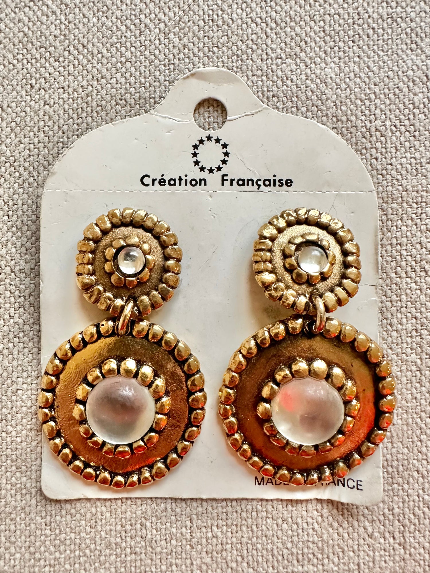 Boucles d'oreilles clips perles