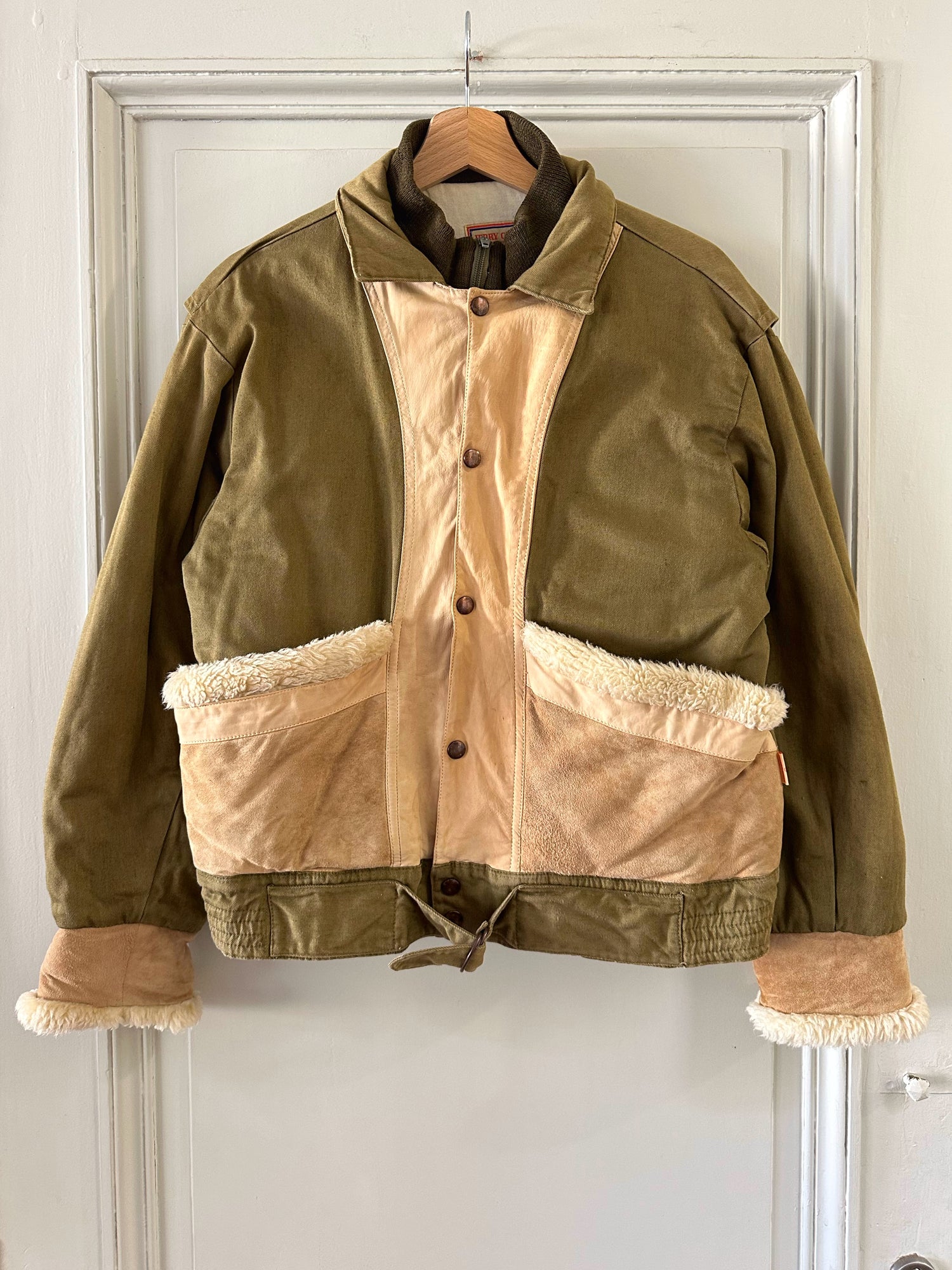 Blouson peau lainée