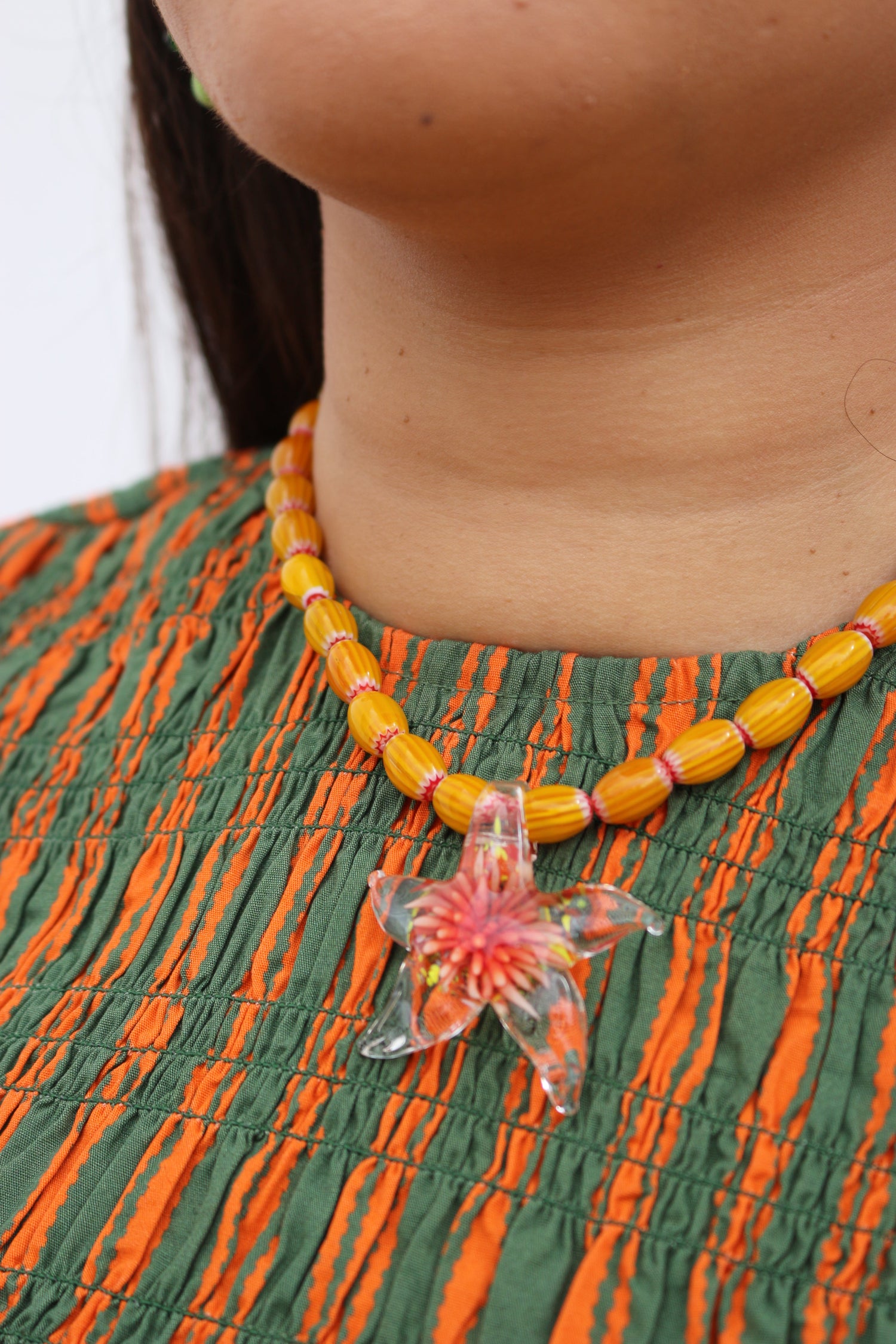 Collar Nodosus Naranja