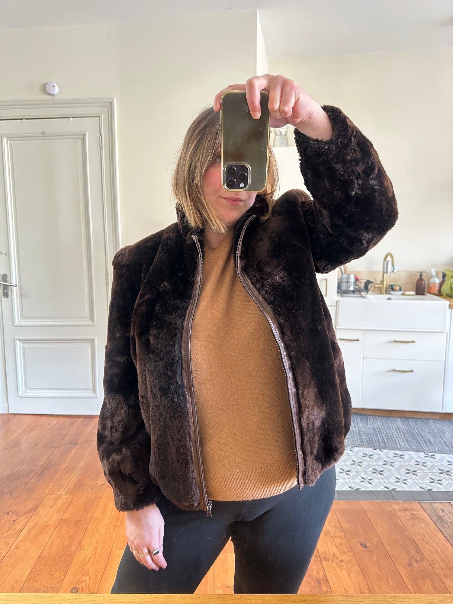 Blouson en Mouton doré