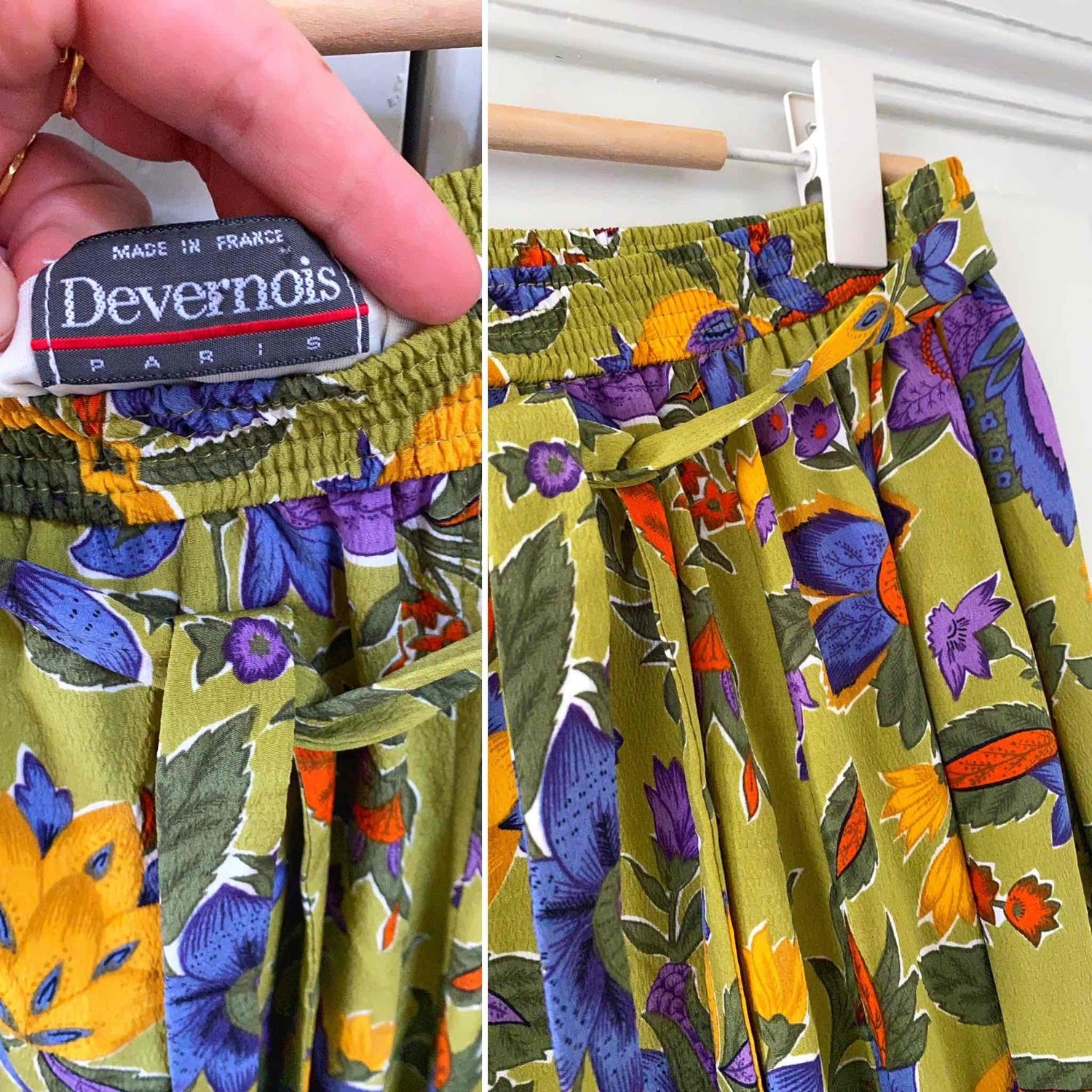 Jupe Paisley et fleurs