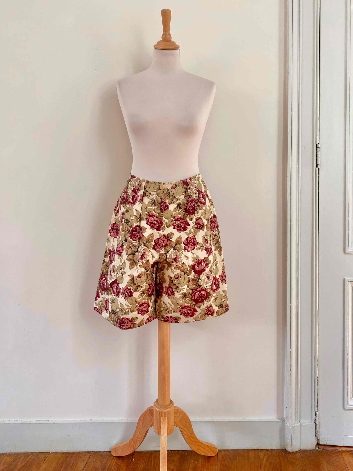 Floral wide-leg pants