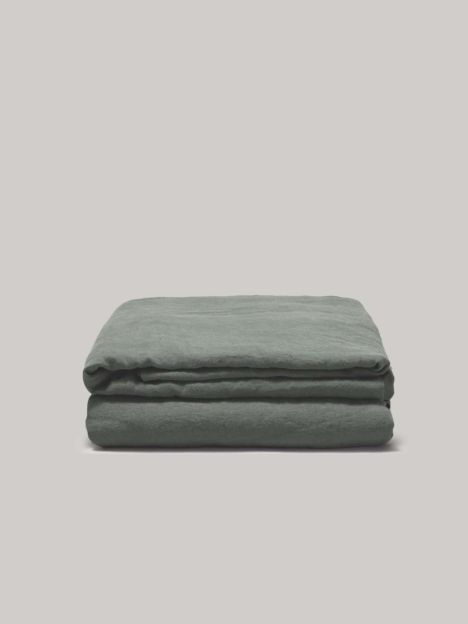French washed linen flat sheet