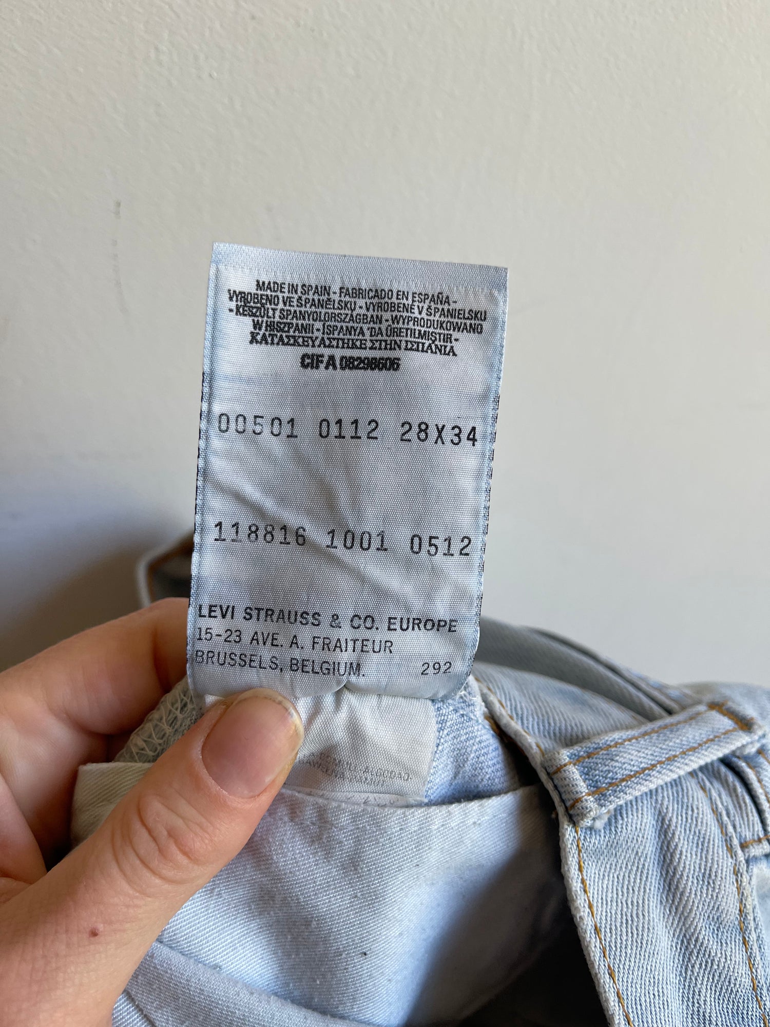 Jean Levi's 501 W28 L34