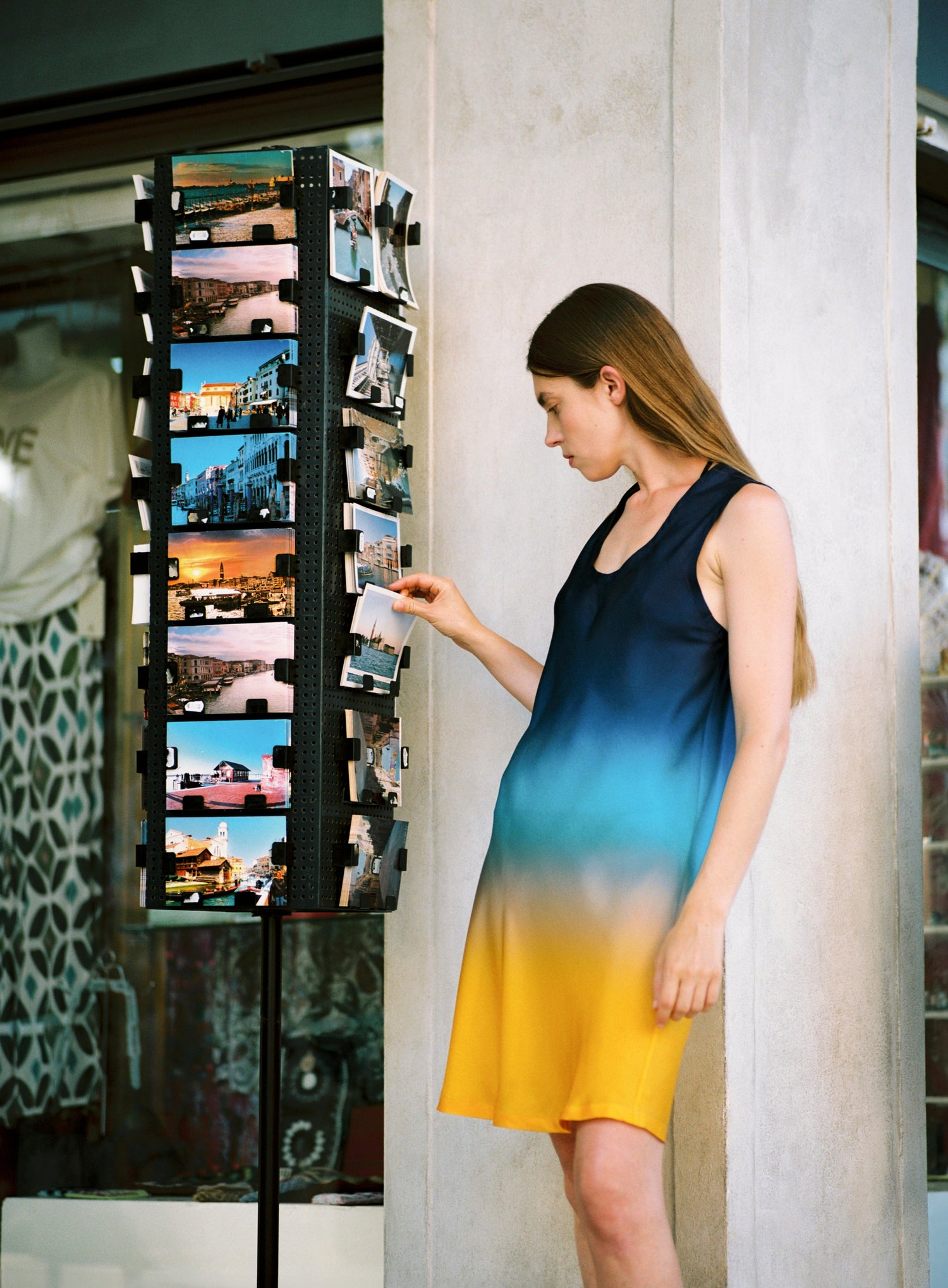 Robe Courte Gradient Sunrise