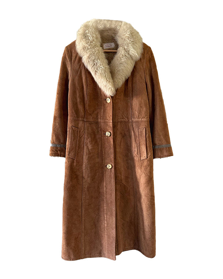 Manteau en peau lainée