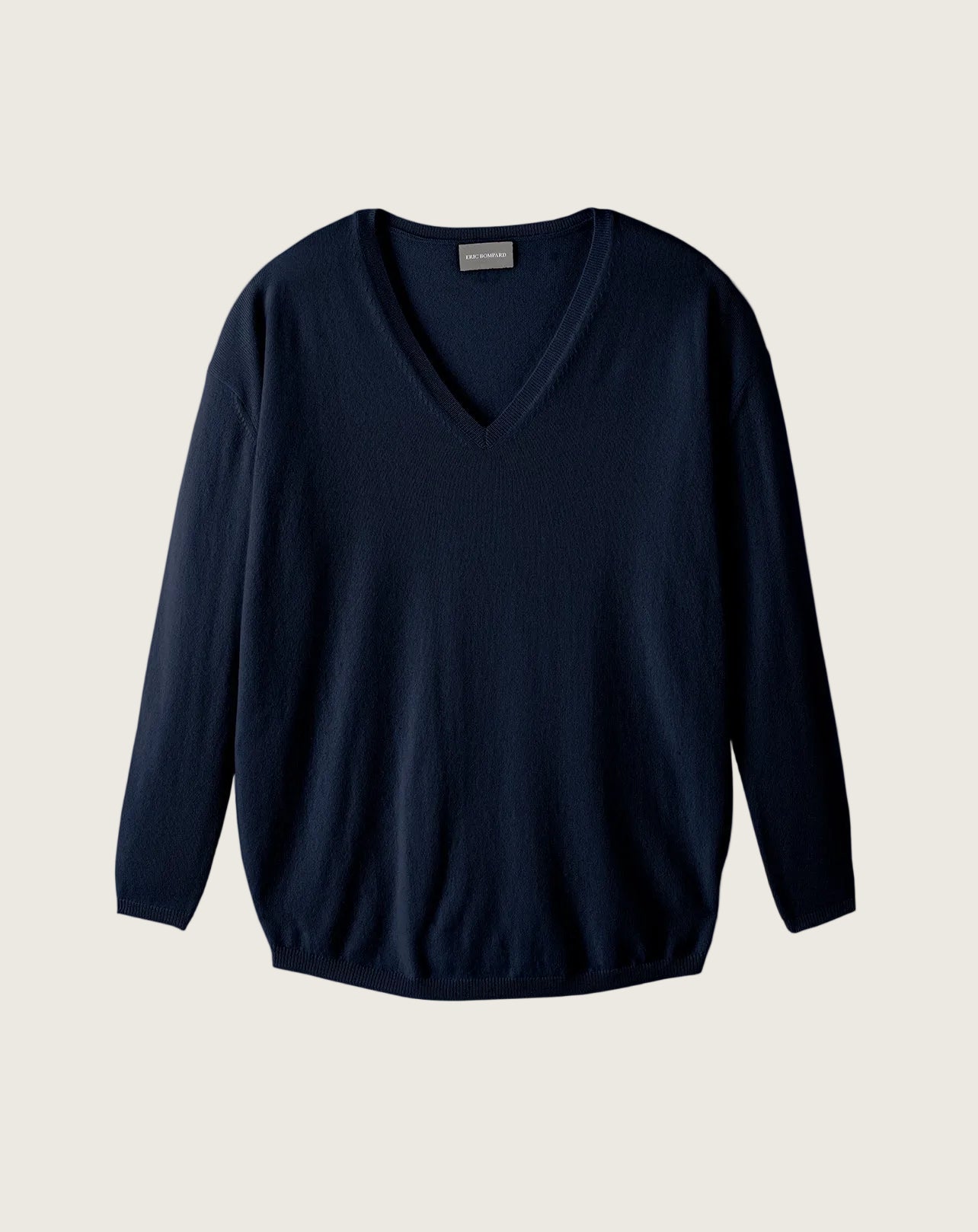 Pull V Oversize Femme - Marine