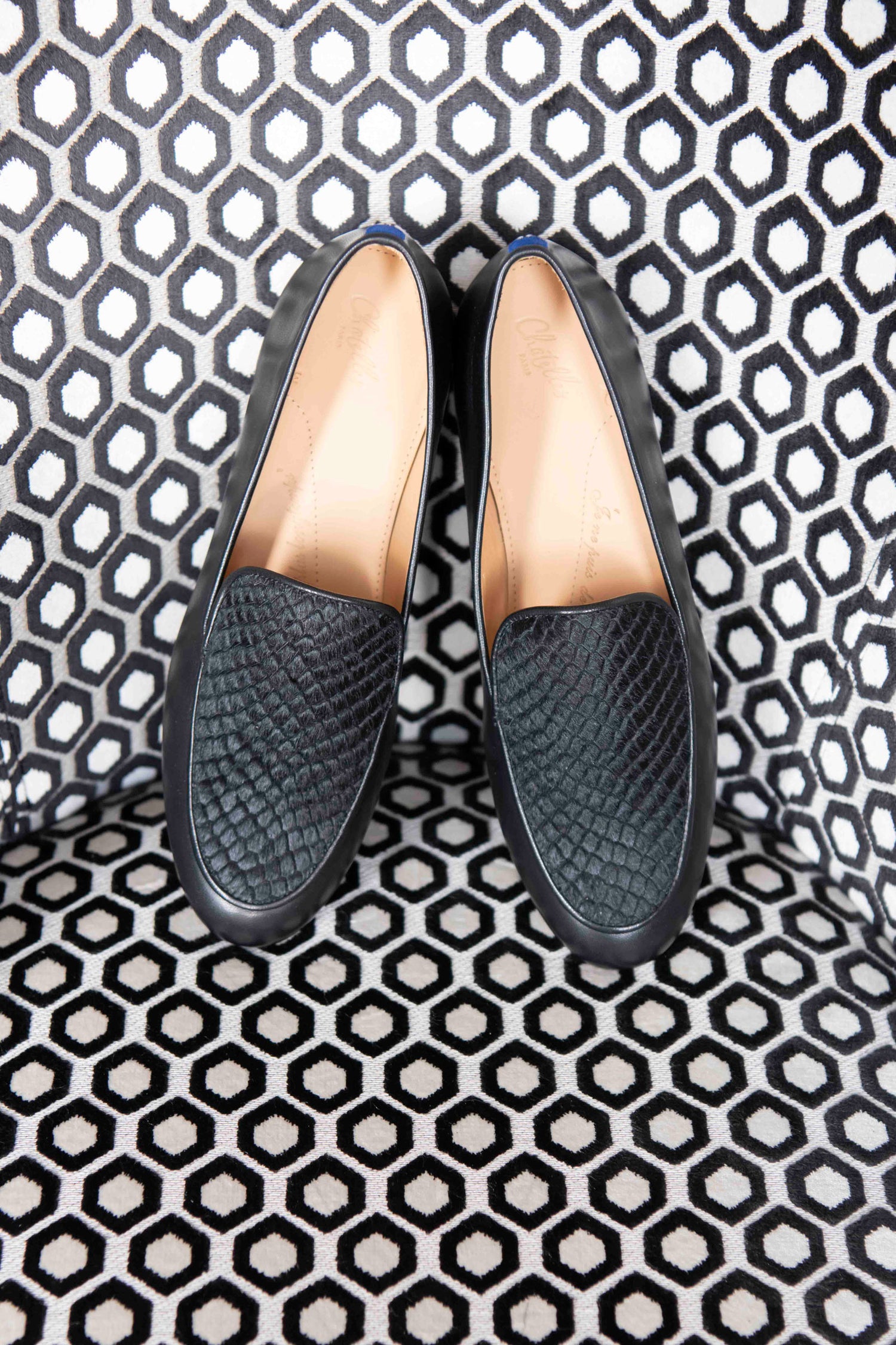 Mocassins François Quilted Black