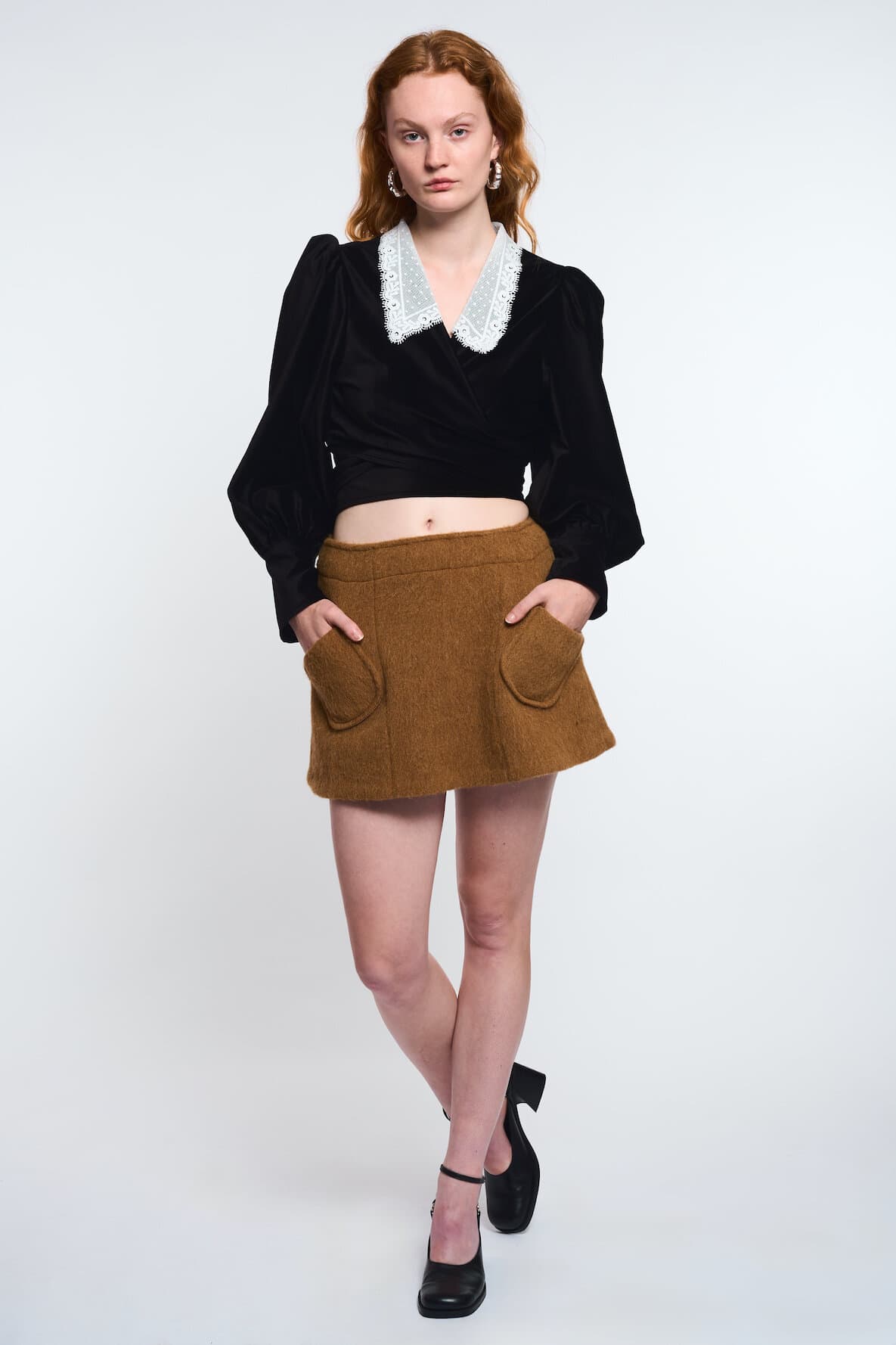 Blouse Julie En Velours Noir