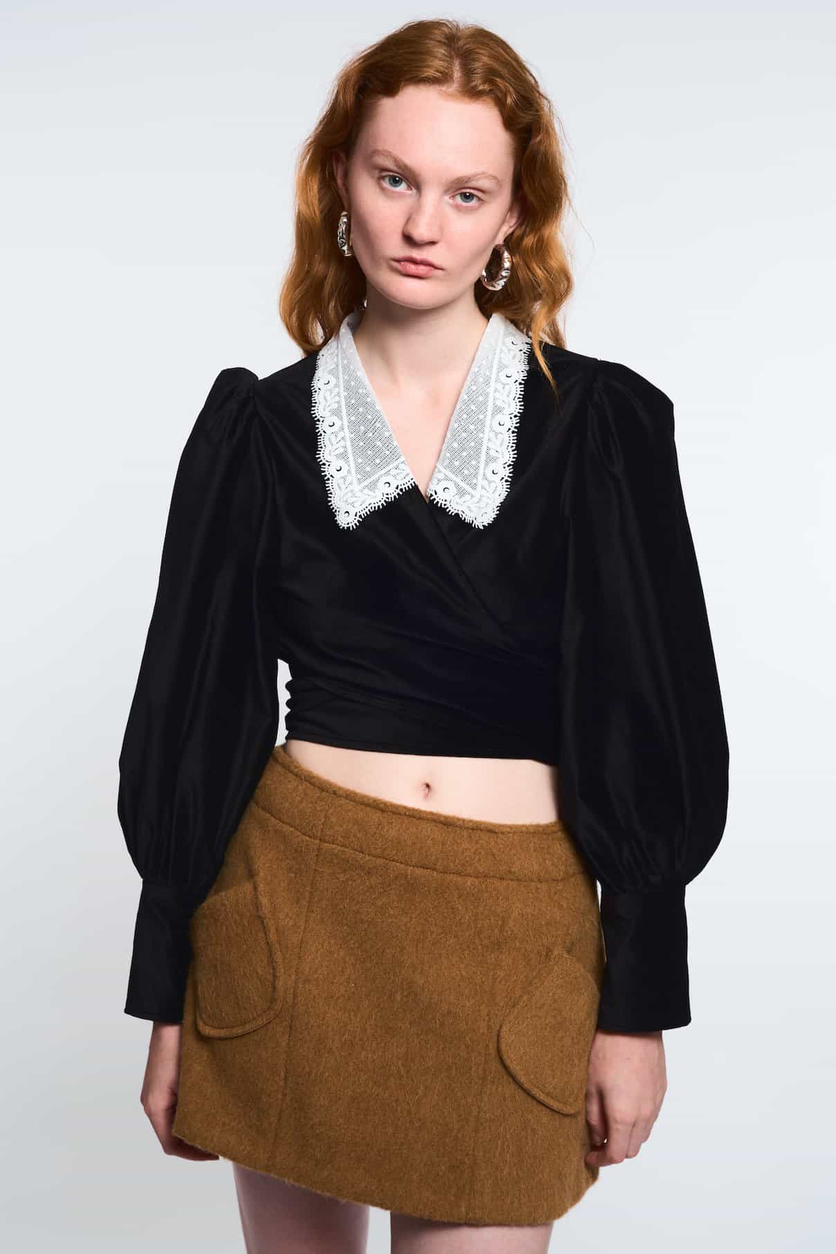 Blouse Julie En Velours Noir