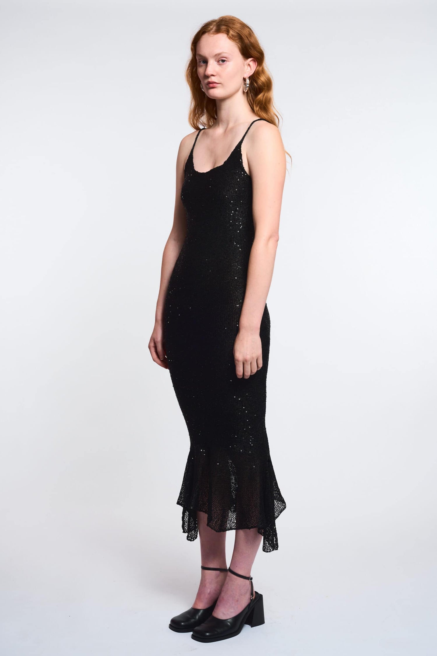 Longue Robe Sirène Noire Tristana