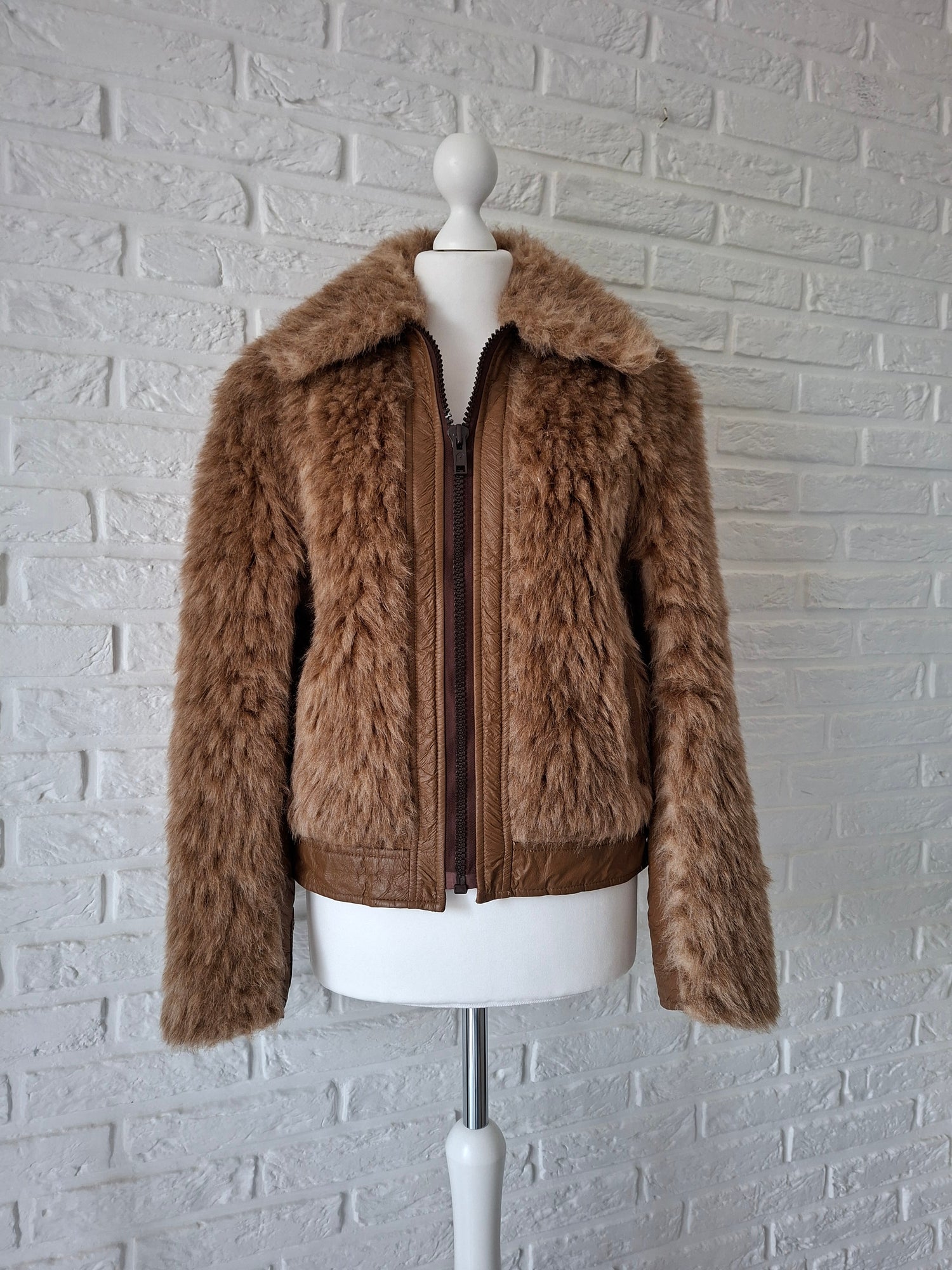 Manteau en fausse fourrure 70's