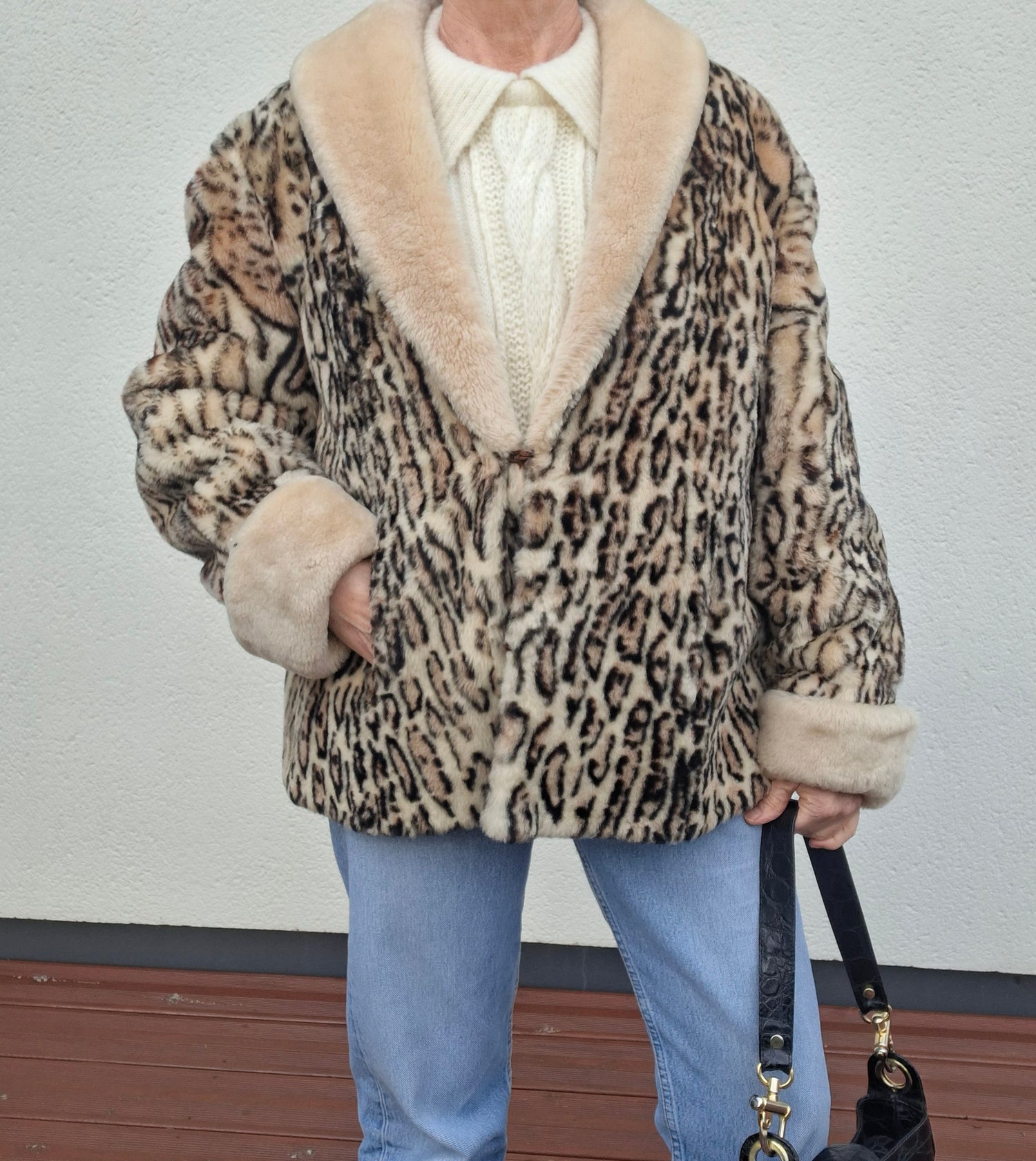 Manteau En Fourrure Léopard