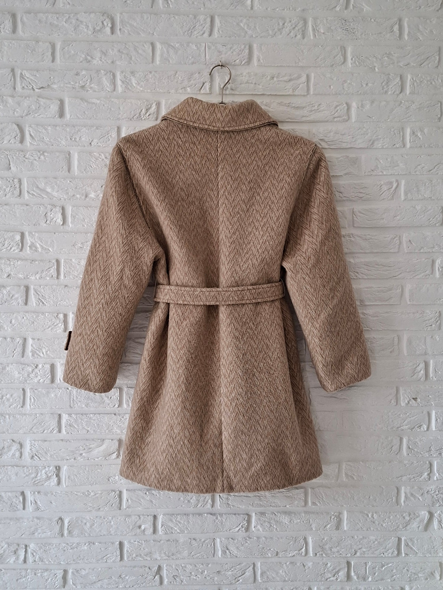 Manteau en tweed de laine