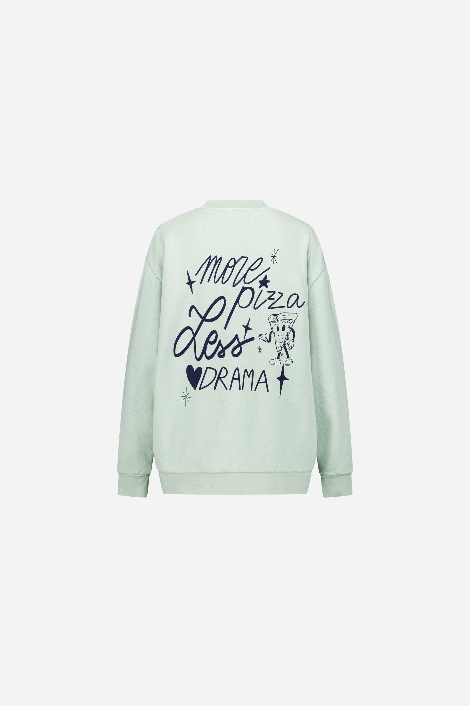 Sweatshirt More Pizza Celadon