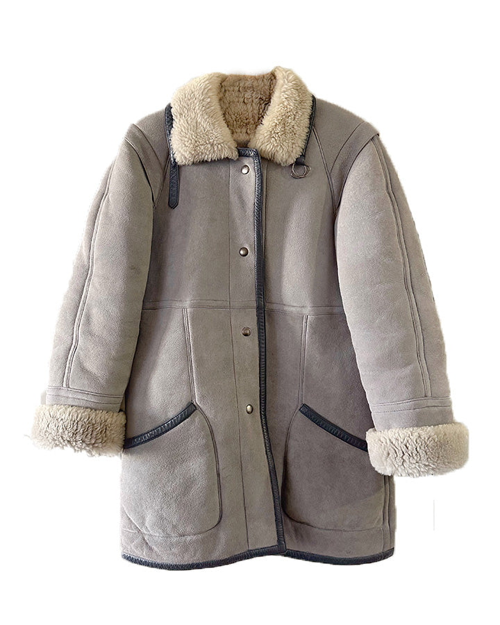 Manteau En Peau Lainée