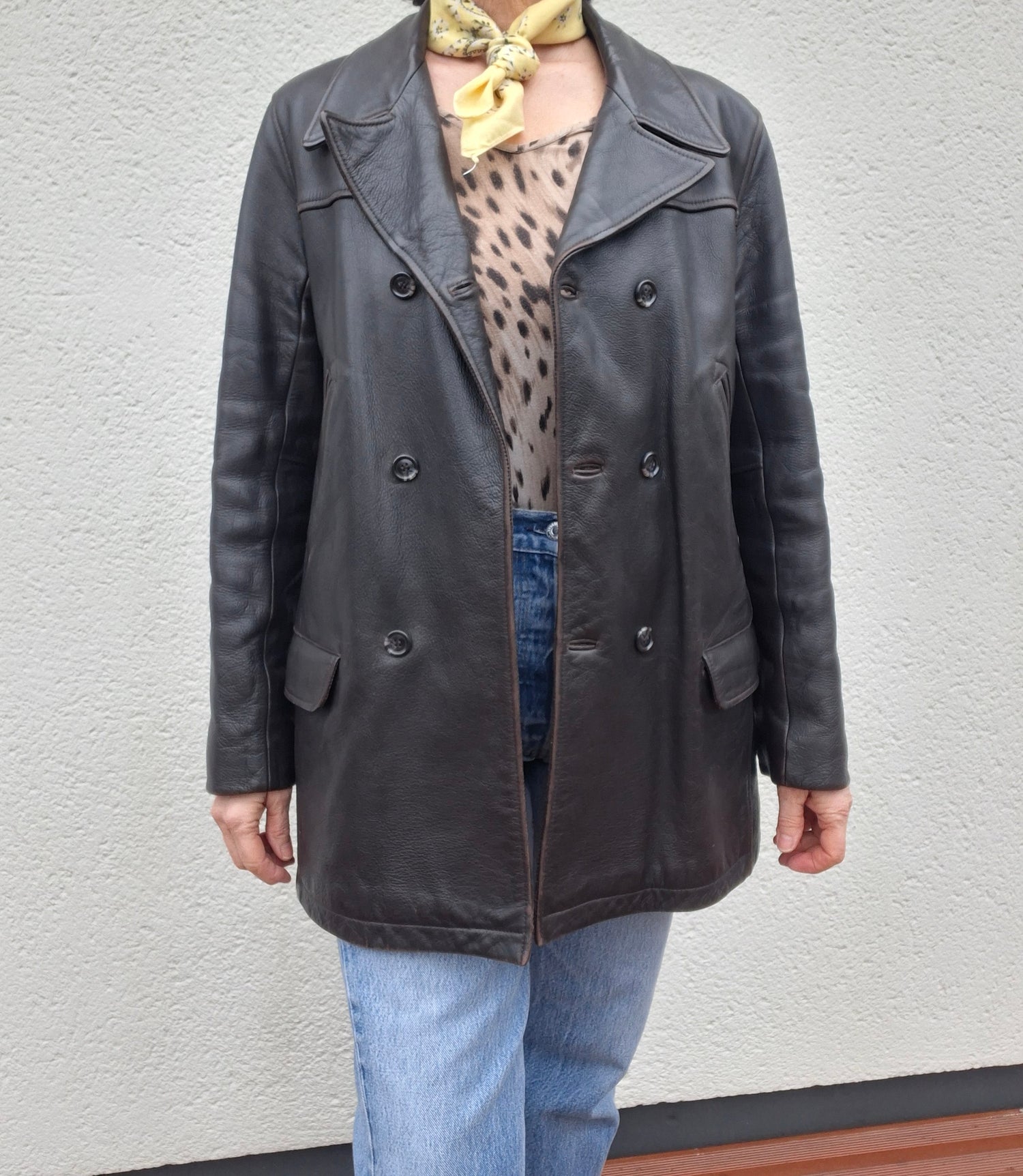 Veste en cuir Chevignon