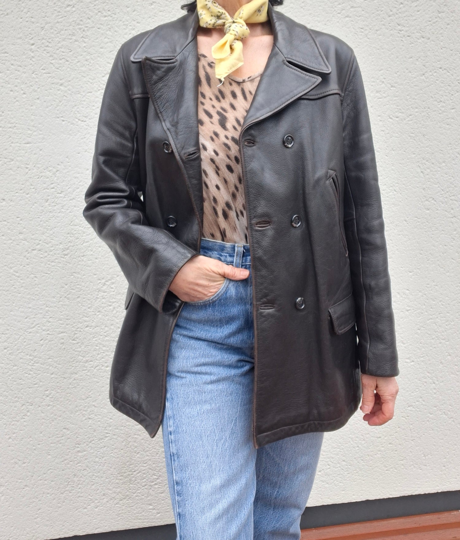 Veste en cuir Chevignon