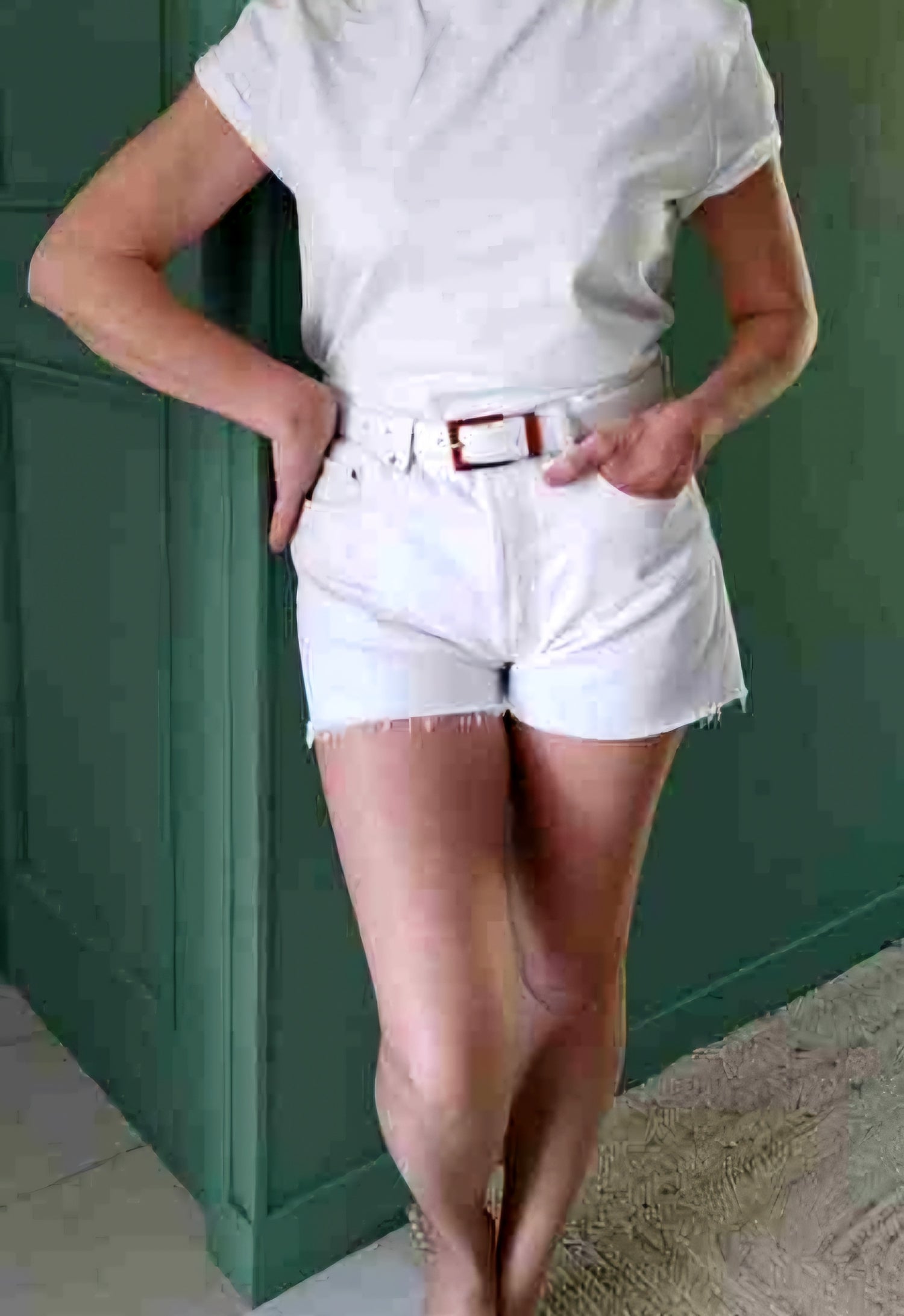 Short Levi's 501 blanc