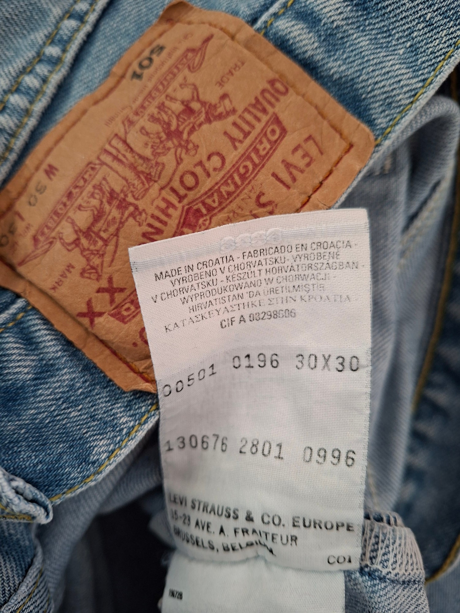 Jean Levi's 501 W30 L30