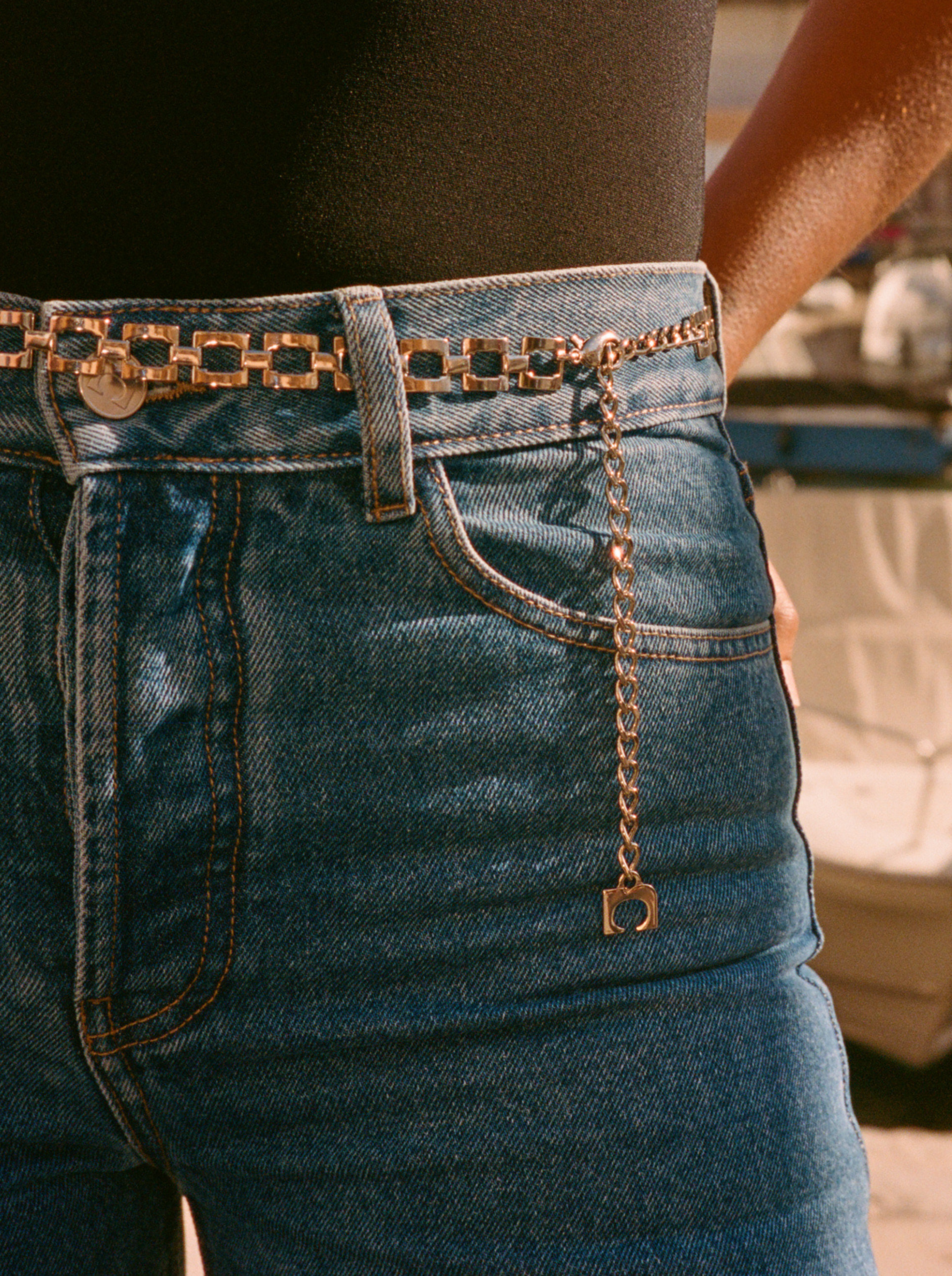 Ceinture Graphic Belt Argentée