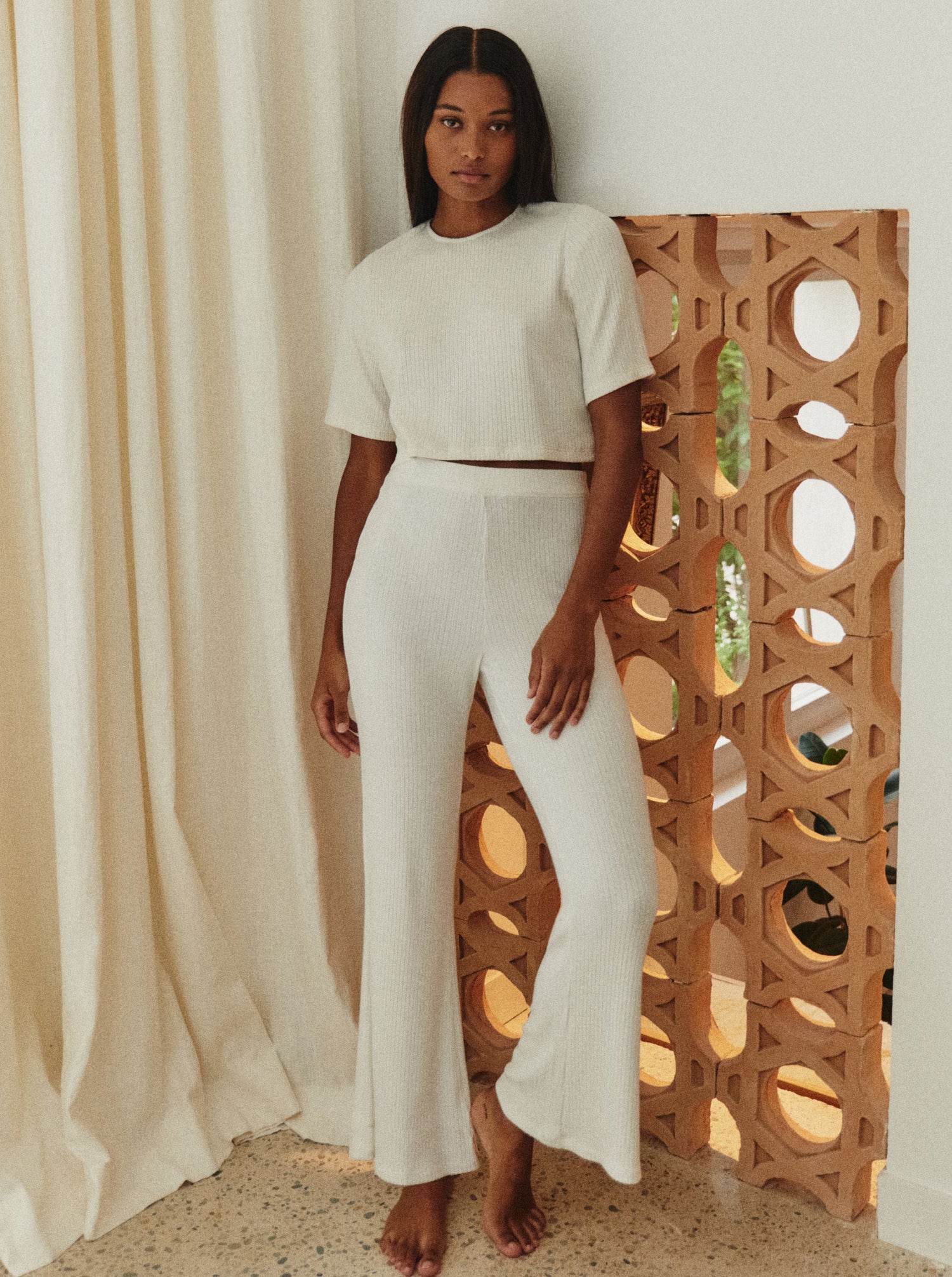 Tee-Shirt Pearly Lines blanc