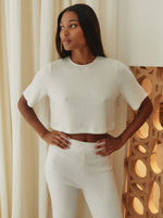 Tee-Shirt Pearly Lines côtelé