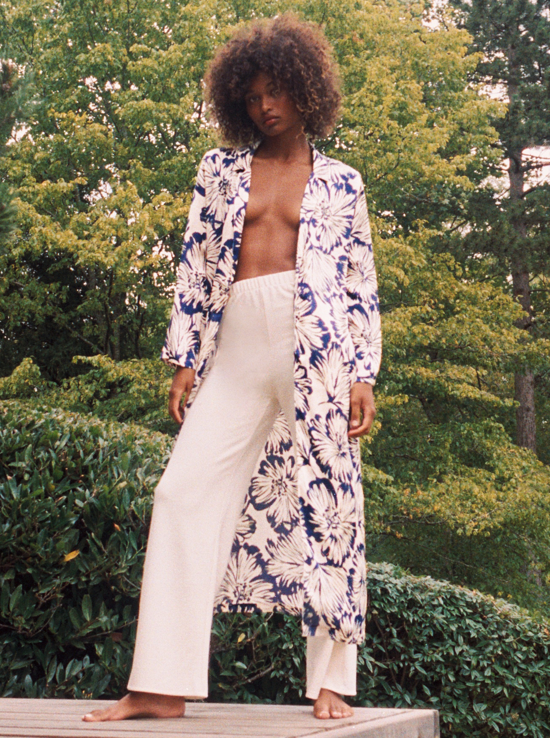 Kimono Purple Hibiscus