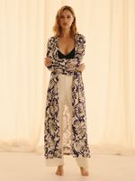 Kimono Purple Hibiscus Fluide